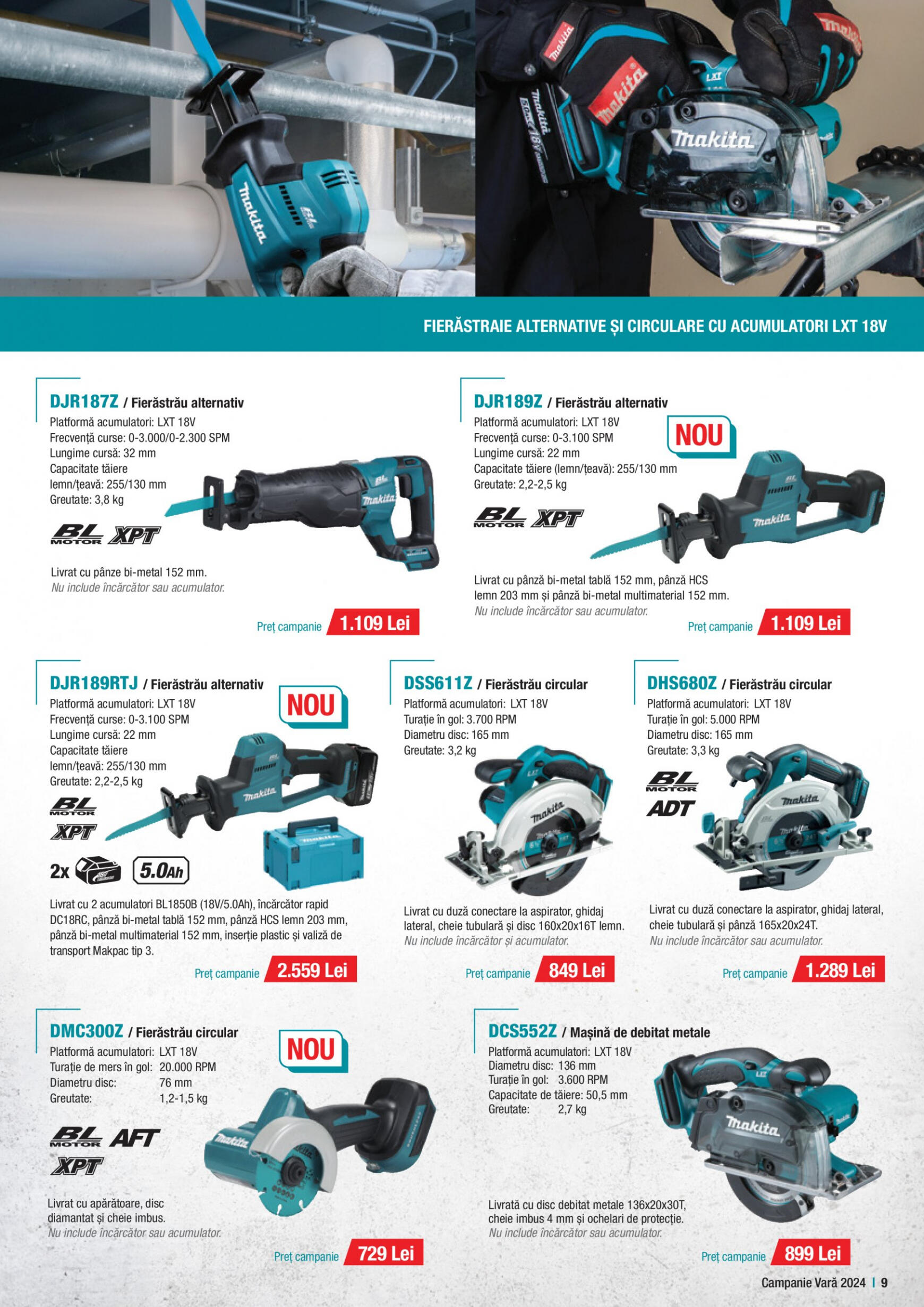 makita - Catalog nou Makita - Broșură Campanie Construcții Vară 2024 01.07. - 30.09. - page: 9