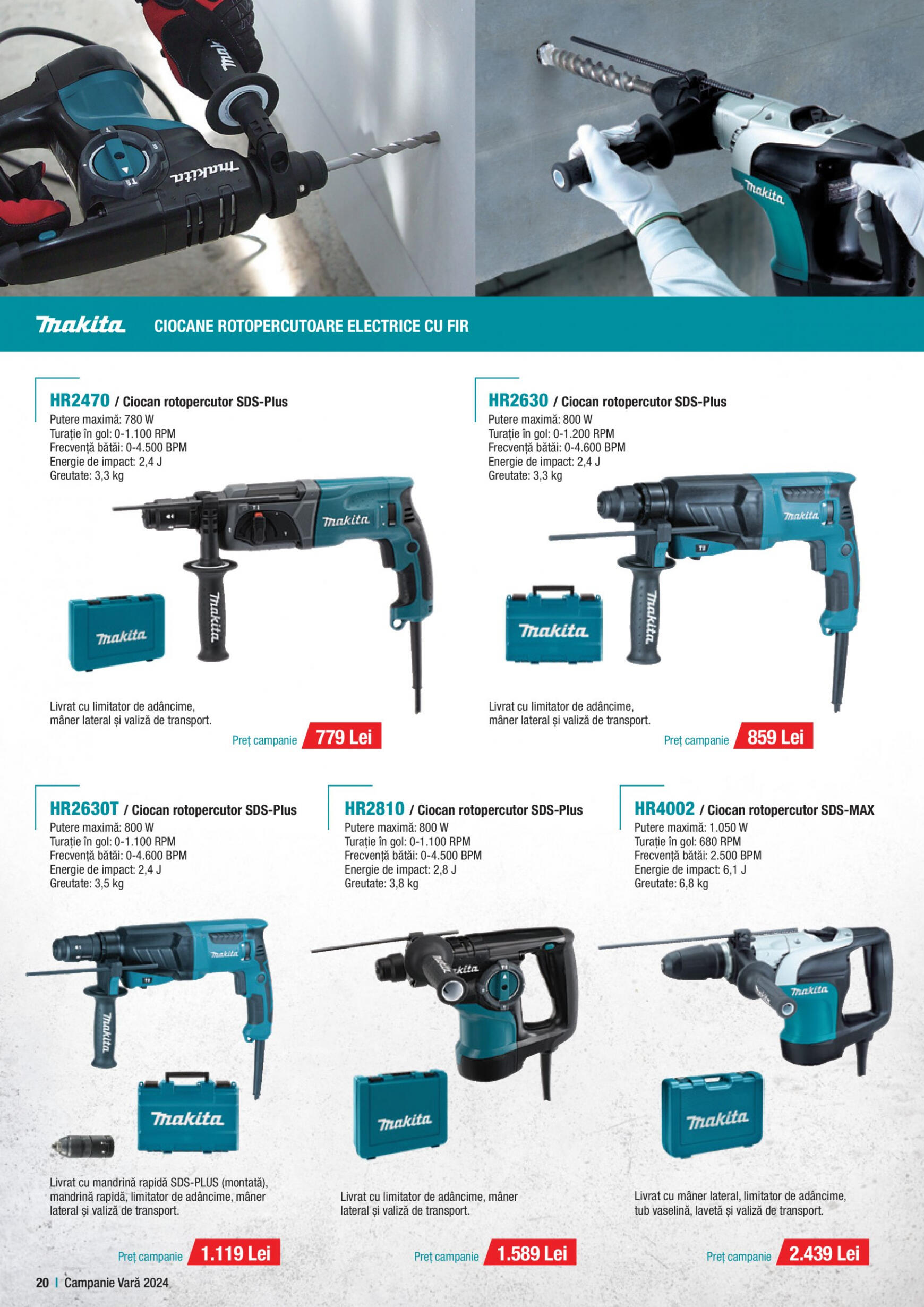 makita - Catalog nou Makita - Broșură Campanie Construcții Vară 2024 01.07. - 30.09. - page: 20