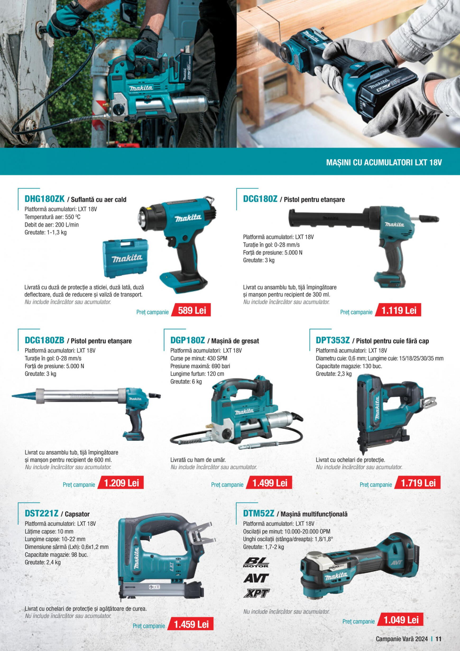 makita - Catalog nou Makita - Broșură Campanie Construcții Vară 2024 01.07. - 30.09. - page: 11