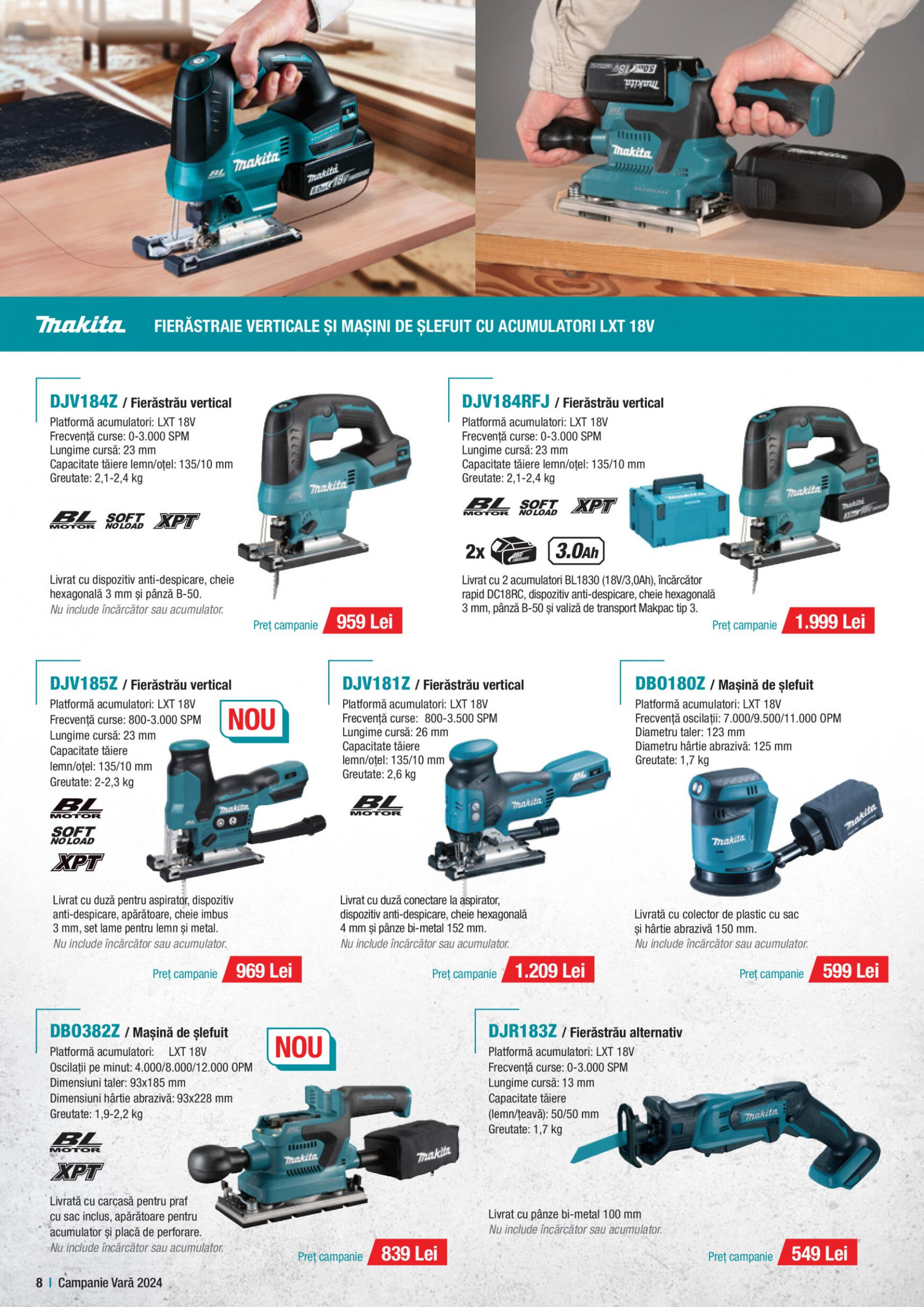 makita - Catalog nou Makita - Broșură Campanie Construcții Vară 2024 01.07. - 30.09. - page: 8