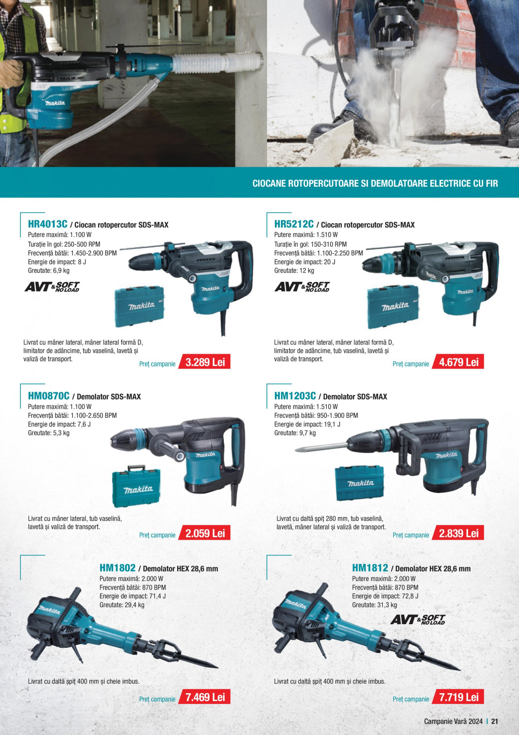 makita - Catalog nou Makita - Broșură Campanie Construcții Vară 2024 01.07. - 30.09. - page: 21