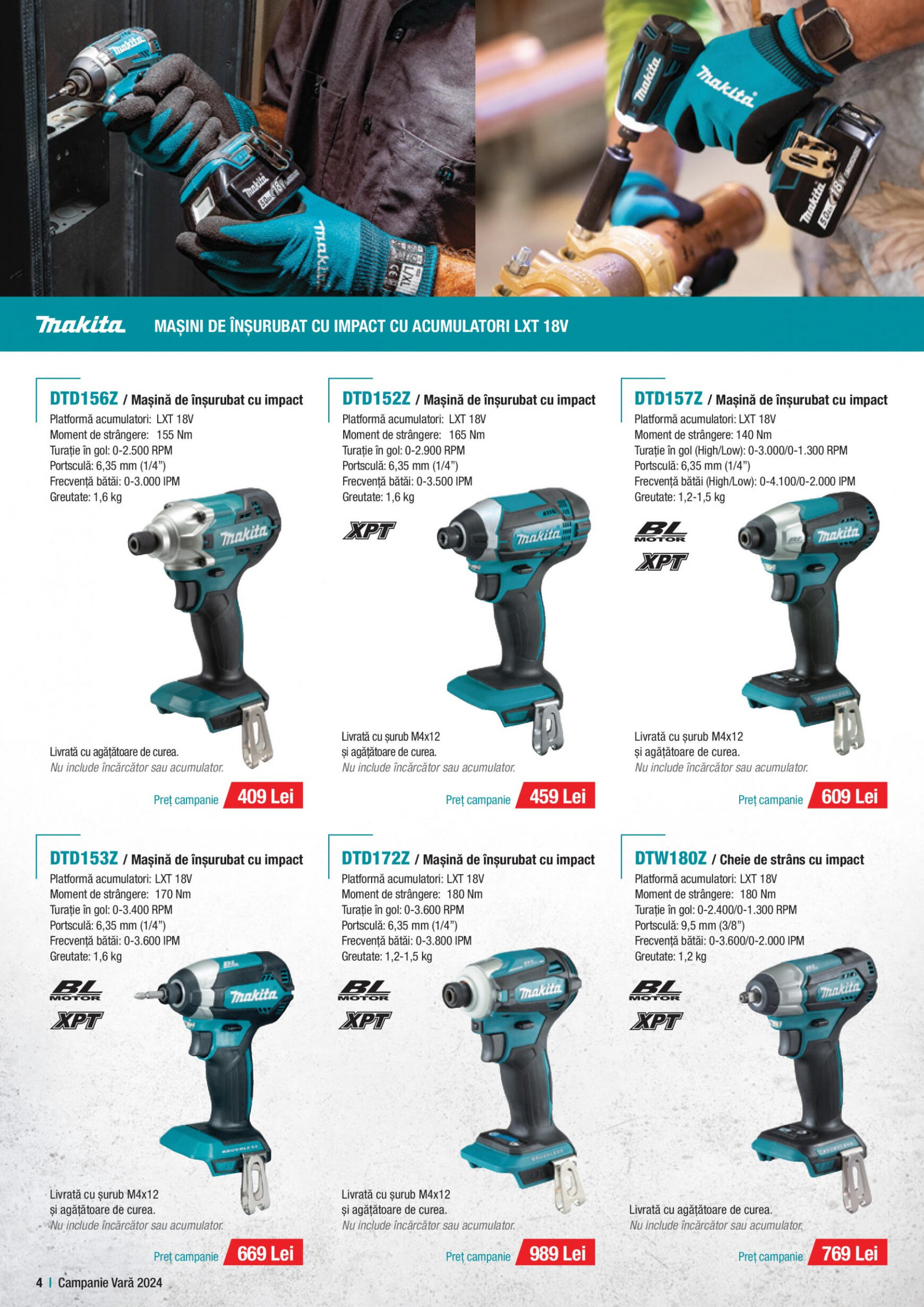 makita - Catalog nou Makita - Broșură Campanie Construcții Vară 2024 01.07. - 30.09. - page: 4