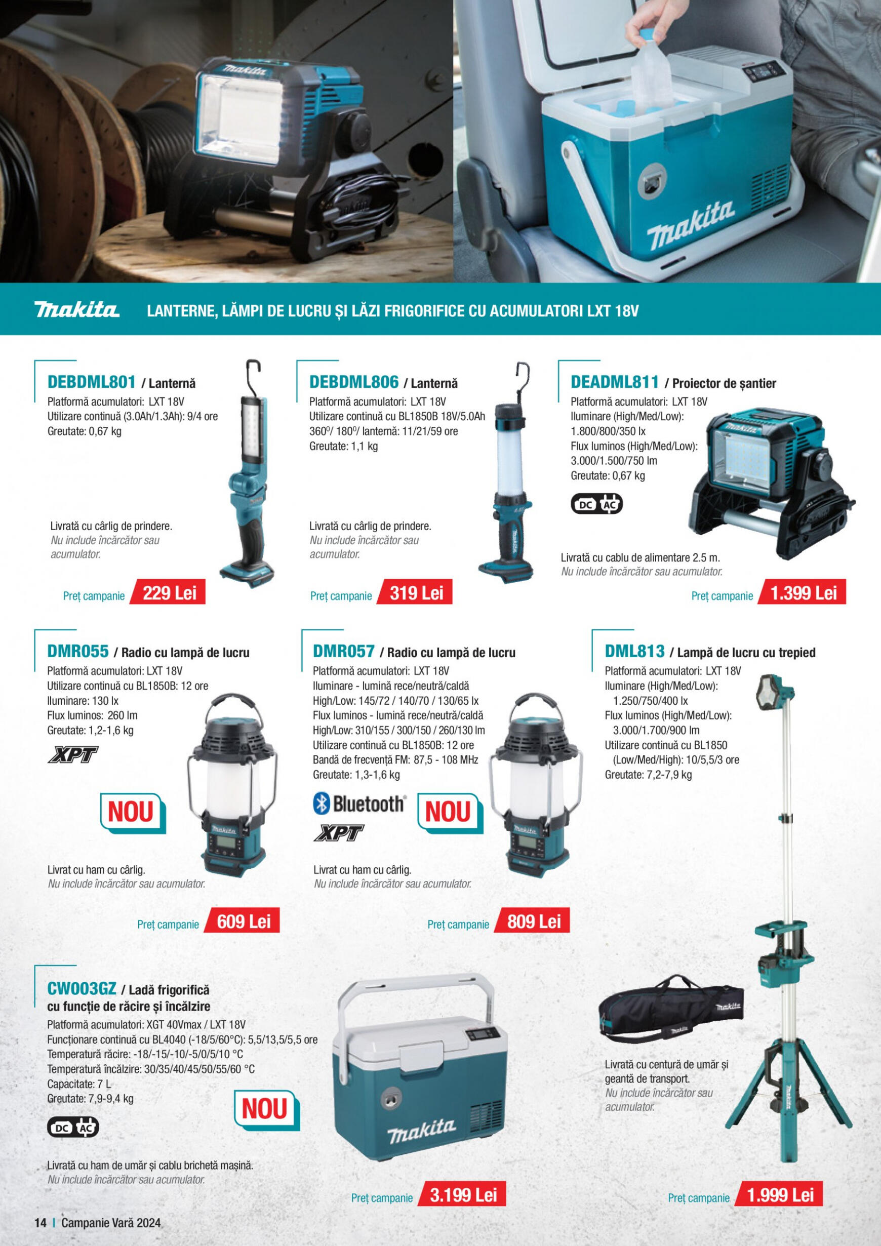 makita - Catalog nou Makita - Broșură Campanie Construcții Vară 2024 01.07. - 30.09. - page: 14