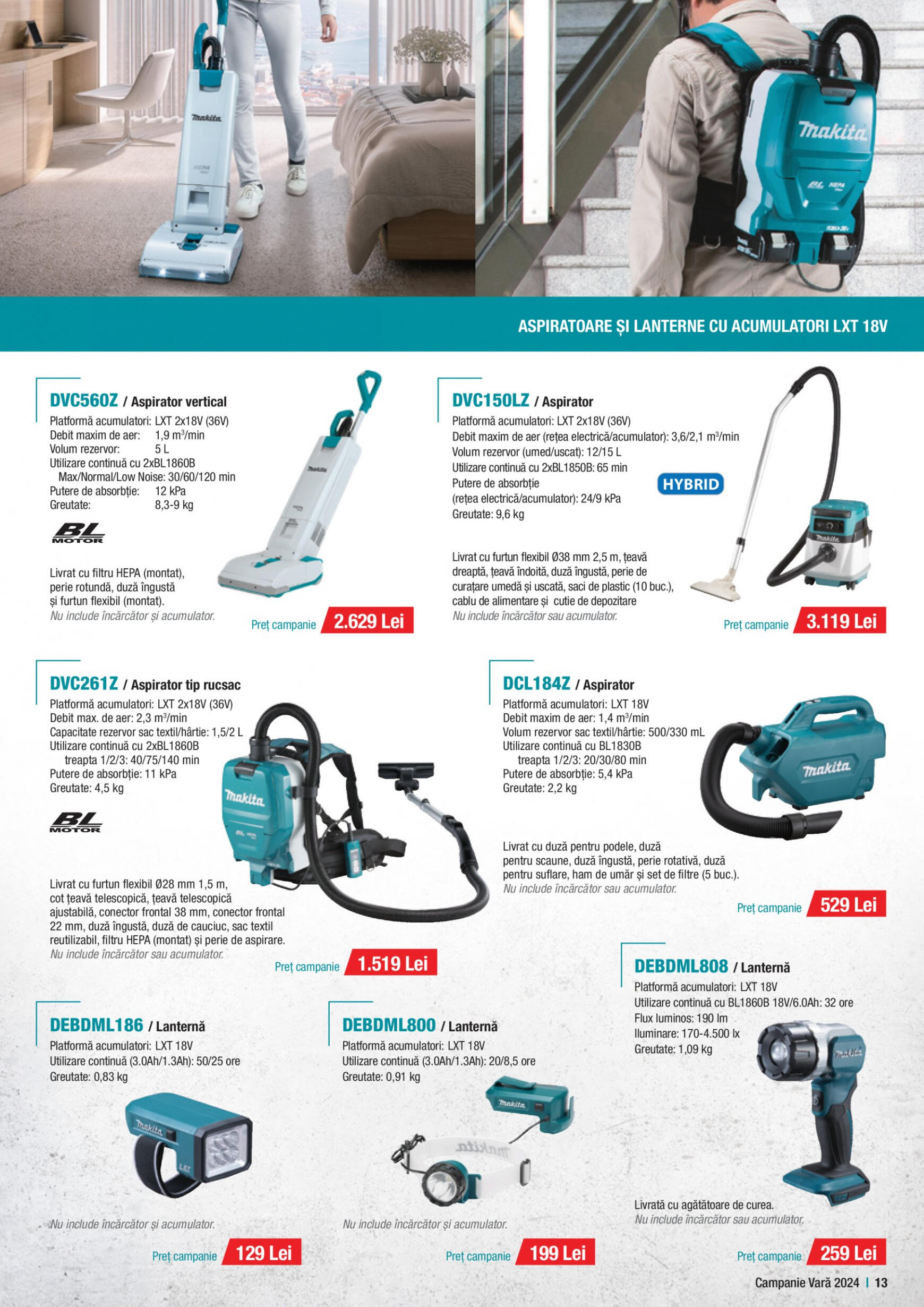 makita - Catalog nou Makita - Broșură Campanie Construcții Vară 2024 01.07. - 30.09. - page: 13