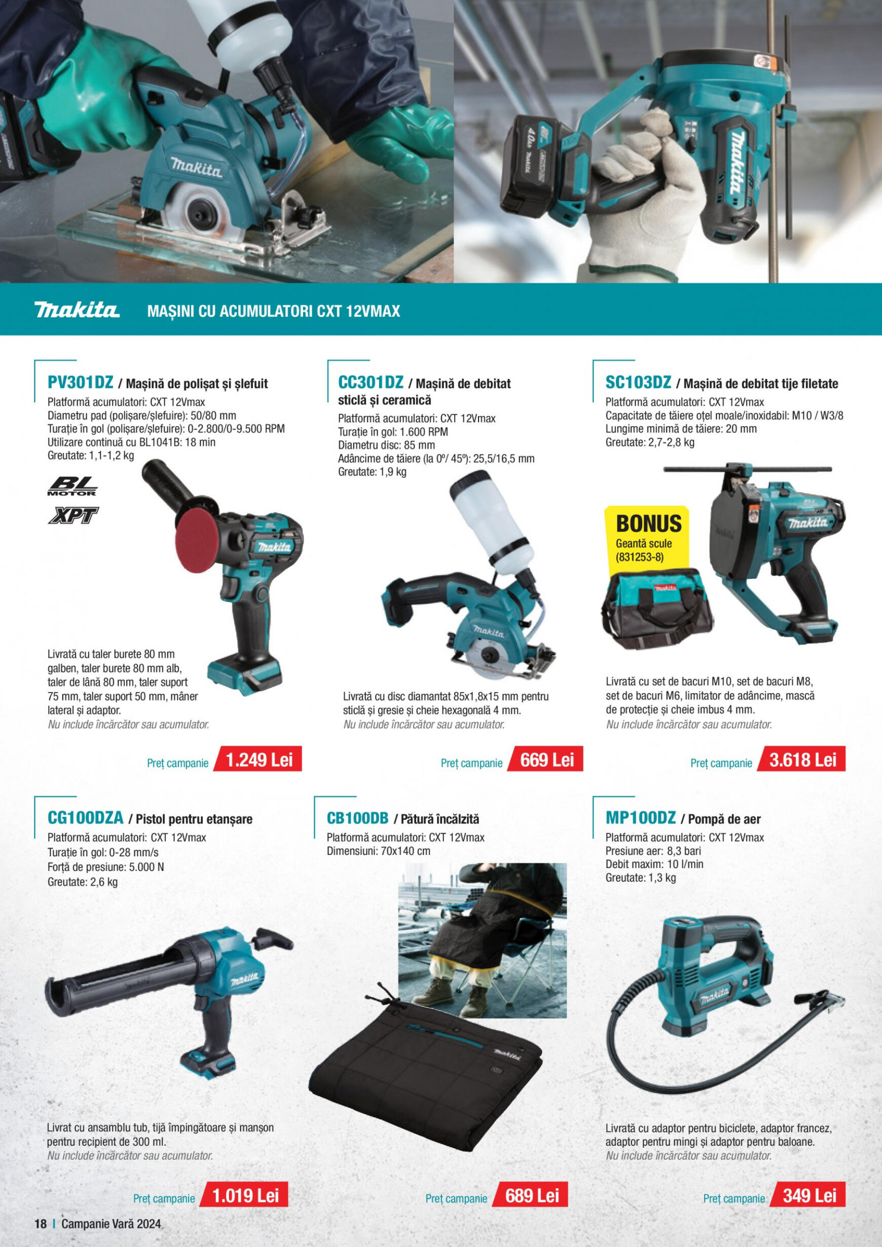 makita - Catalog nou Makita - Broșură Campanie Construcții Vară 2024 01.07. - 30.09. - page: 18