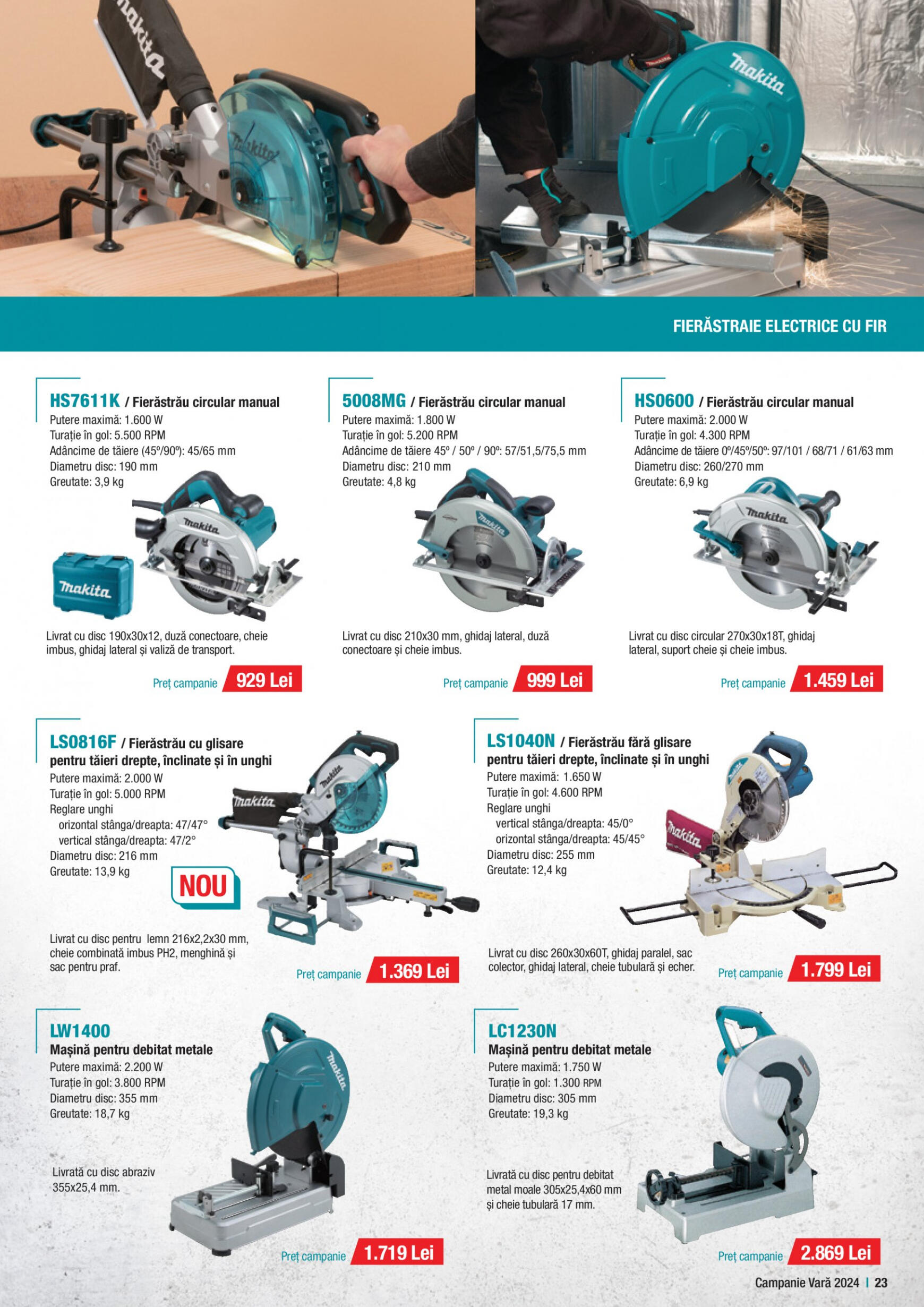 makita - Catalog nou Makita - Broșură Campanie Construcții Vară 2024 01.07. - 30.09. - page: 23