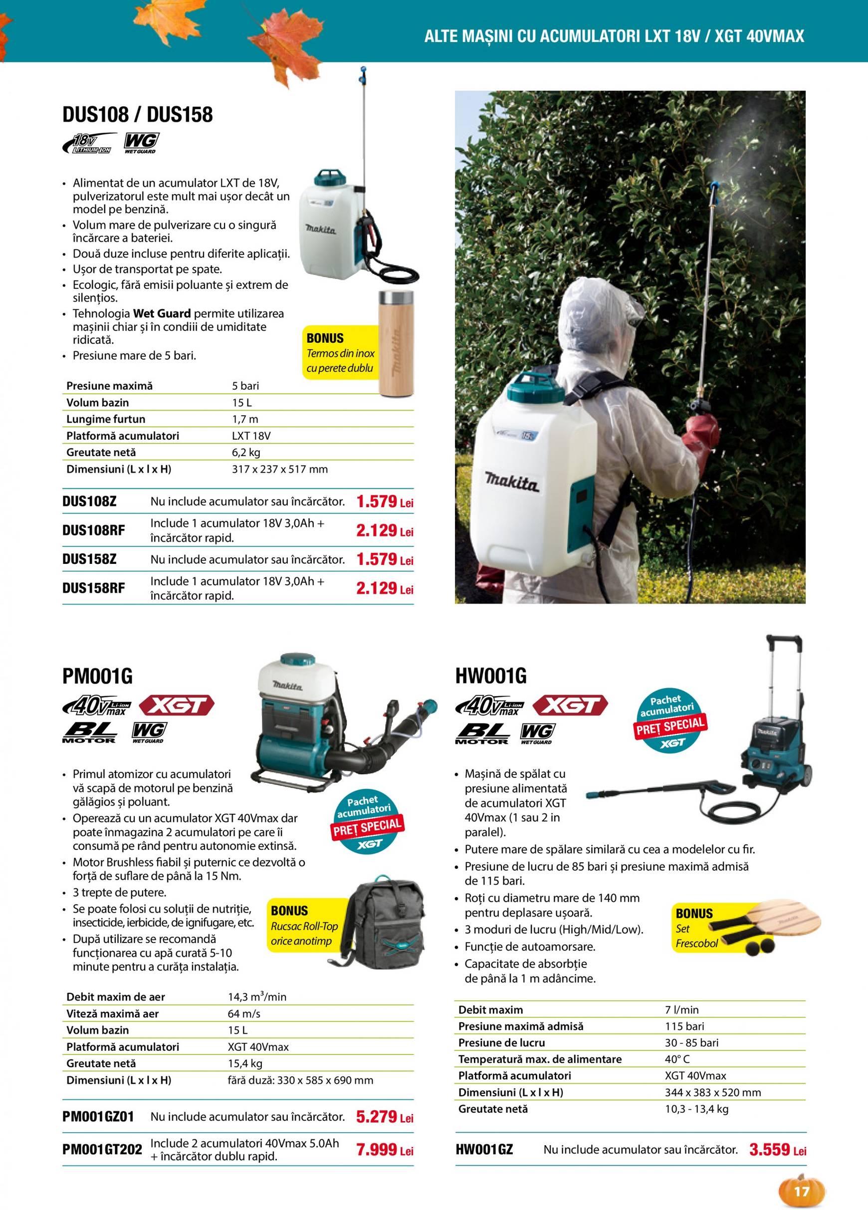 makita - Catalog nou Makita - Grădină Toamnă-Iarnă 2024 01.09. - 20.12. - page: 17