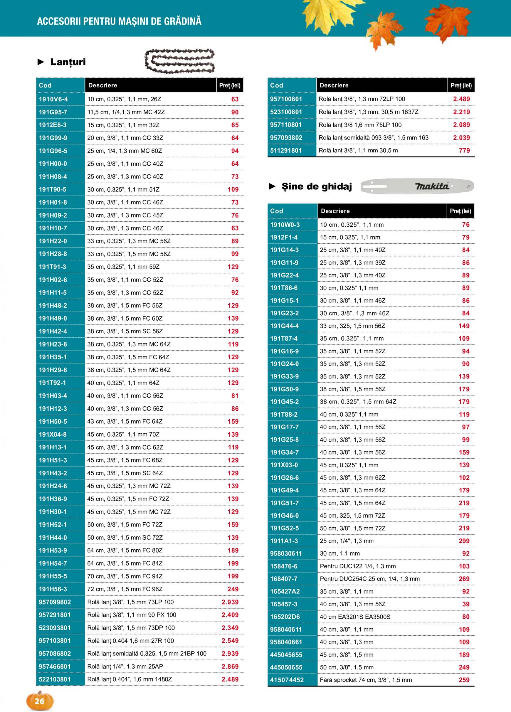 makita - Catalog nou Makita - Grădină Toamnă-Iarnă 2024 01.09. - 20.12. - page: 26