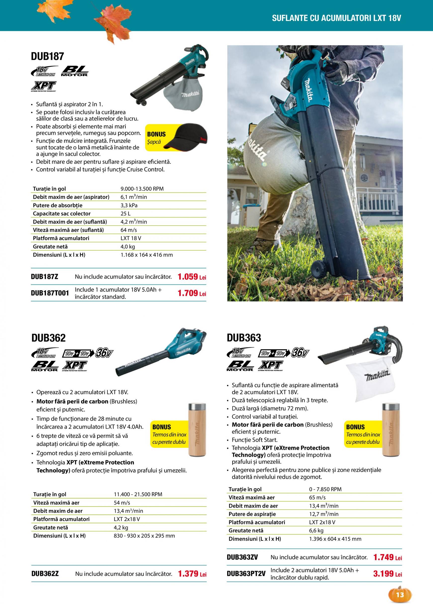 makita - Catalog nou Makita - Grădină Toamnă-Iarnă 2024 01.09. - 20.12. - page: 13