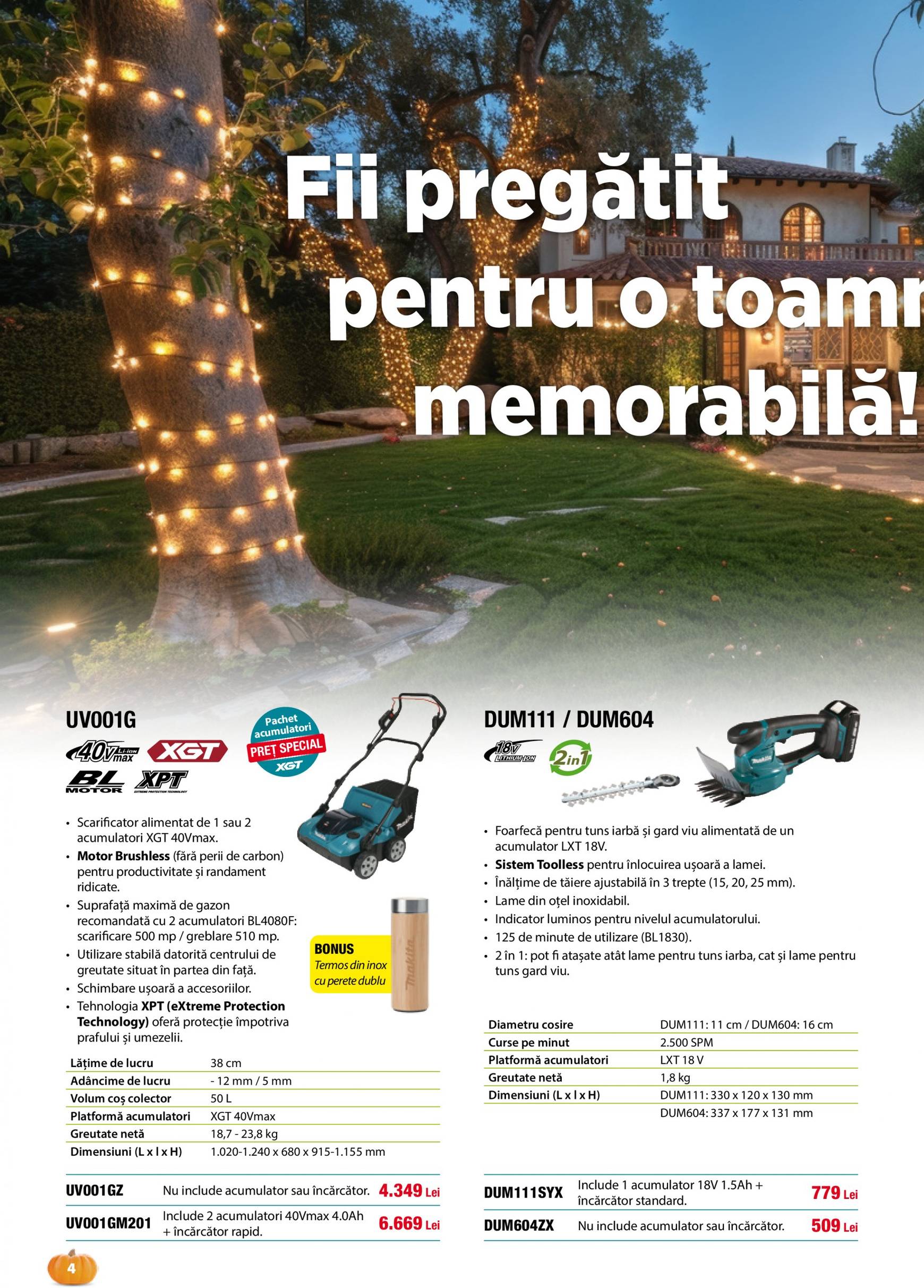 makita - Catalog nou Makita - Grădină Toamnă-Iarnă 2024 01.09. - 20.12. - page: 4