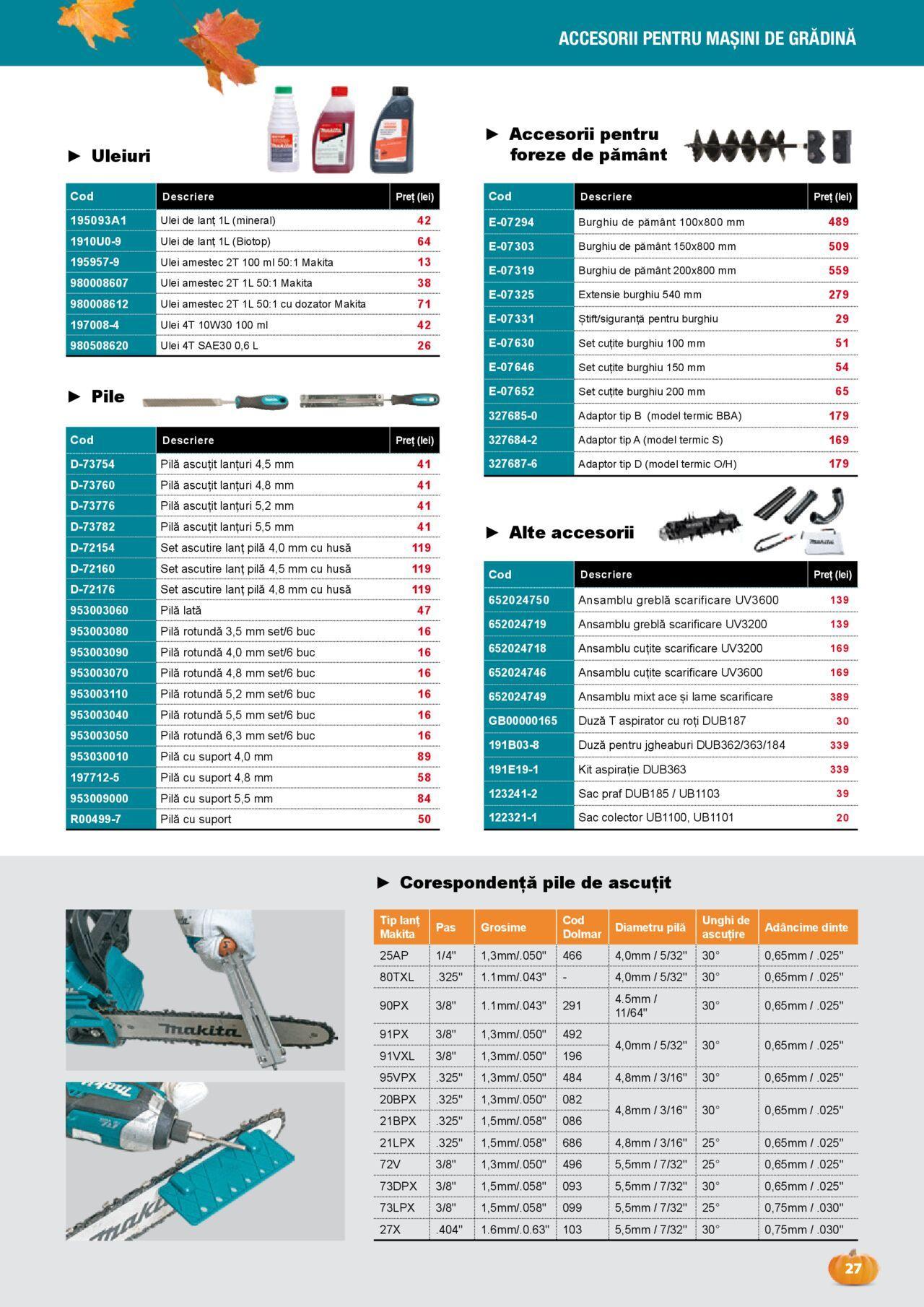 makita - Makita catalog - Grădină Toamnă/Iarnă 01.09.2024 - 20.12.2024 - page: 27