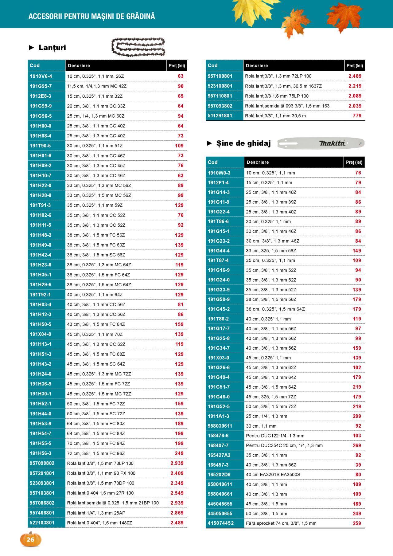 makita - Makita catalog - Grădină Toamnă/Iarnă 01.09.2024 - 20.12.2024 - page: 26