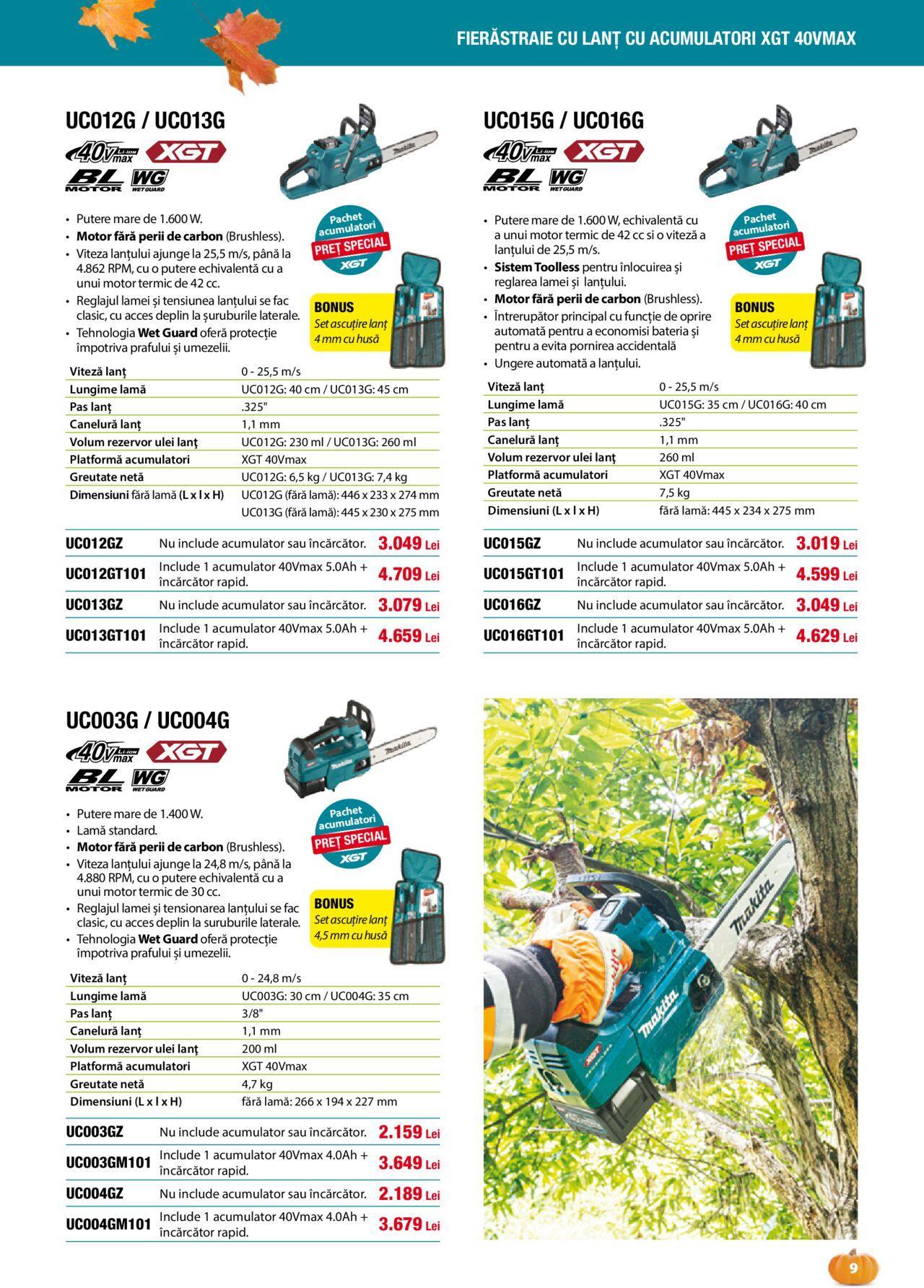 makita - Makita catalog - Grădină Toamnă/Iarnă 01.09.2024 - 20.12.2024 - page: 9