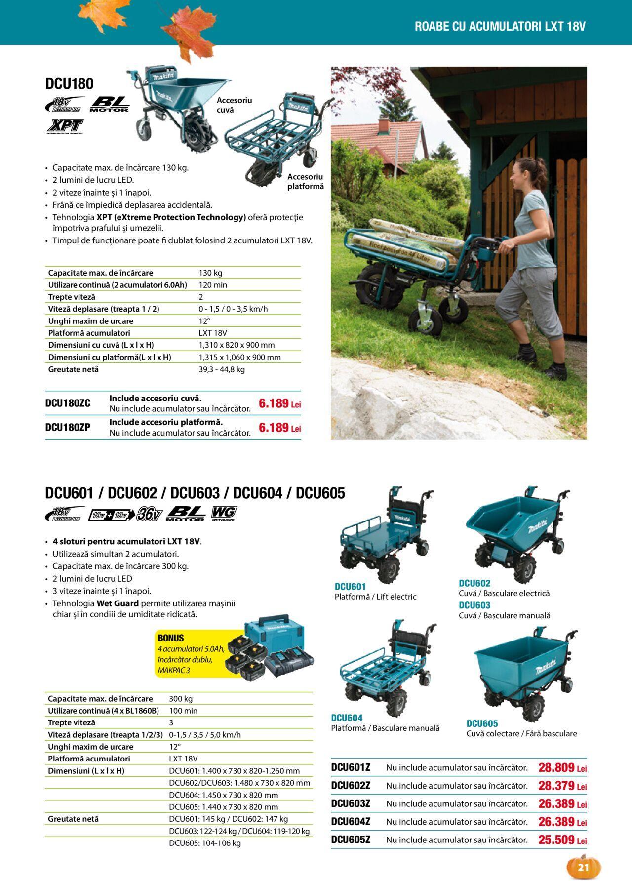 makita - Makita catalog - Grădină Toamnă/Iarnă 01.09.2024 - 20.12.2024 - page: 21