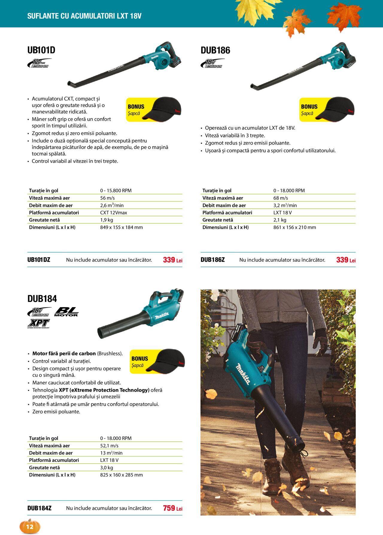 makita - Makita catalog - Grădină Toamnă/Iarnă 01.09.2024 - 20.12.2024 - page: 12