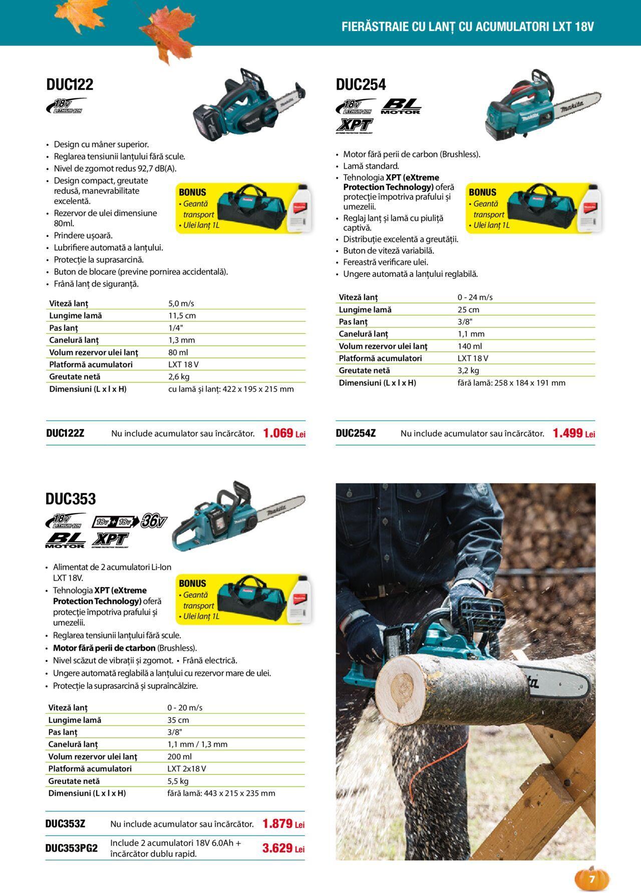 makita - Makita catalog - Grădină Toamnă/Iarnă 01.09.2024 - 20.12.2024 - page: 7