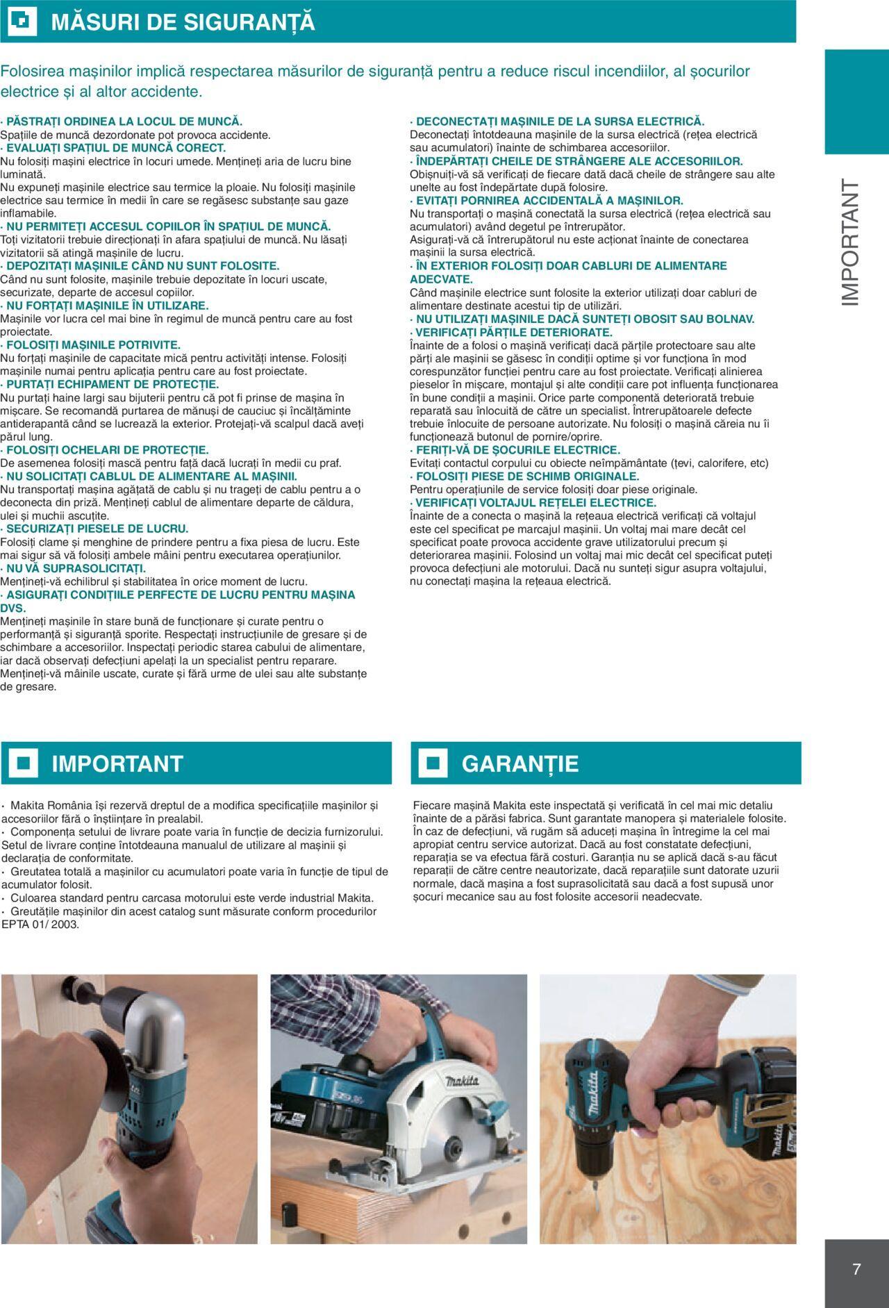 makita - Makita catalog - Mașini Profesionale de joi 01.02.2024 - page: 7