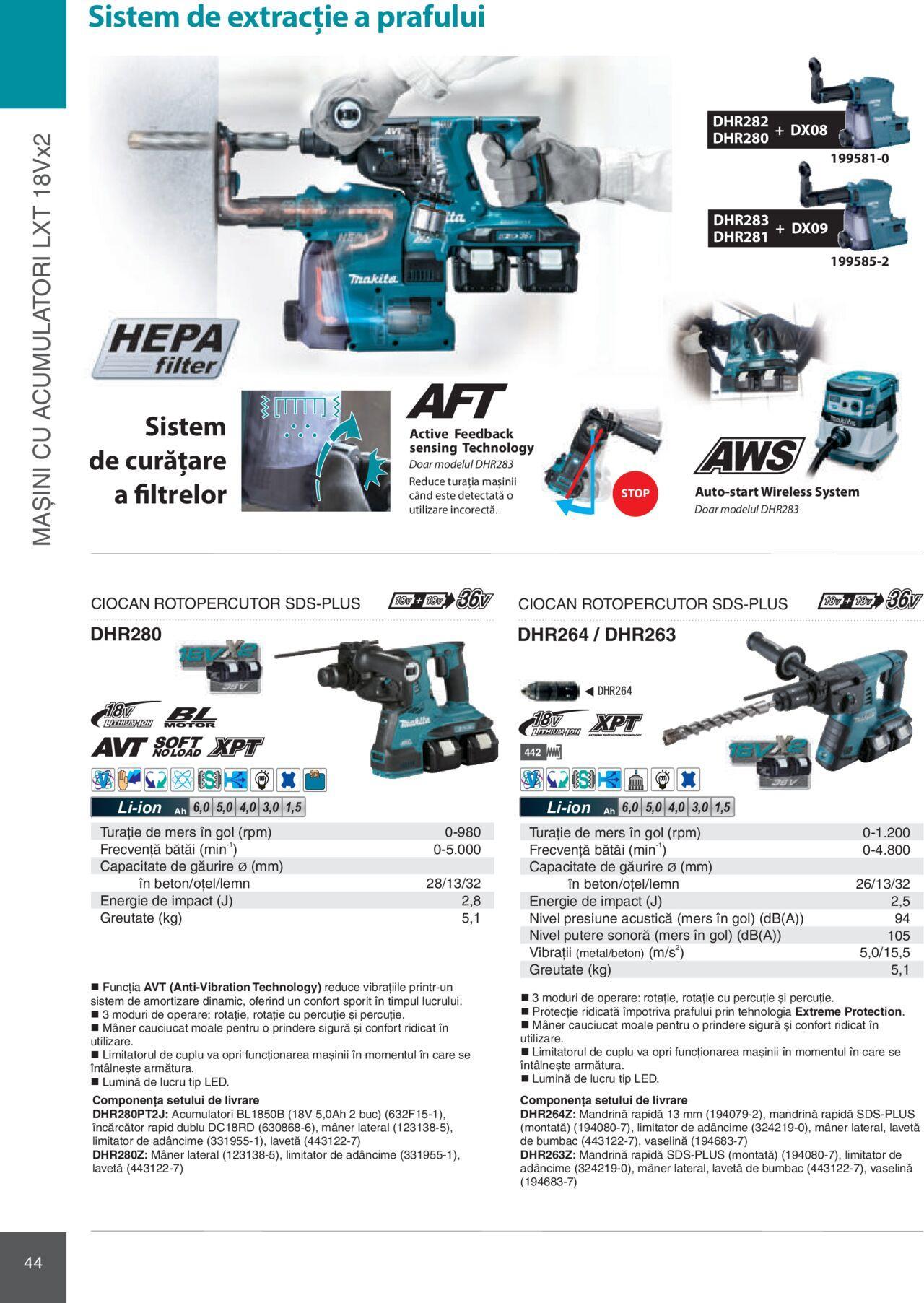 makita - Makita catalog - Mașini Profesionale de joi 01.02.2024 - page: 44