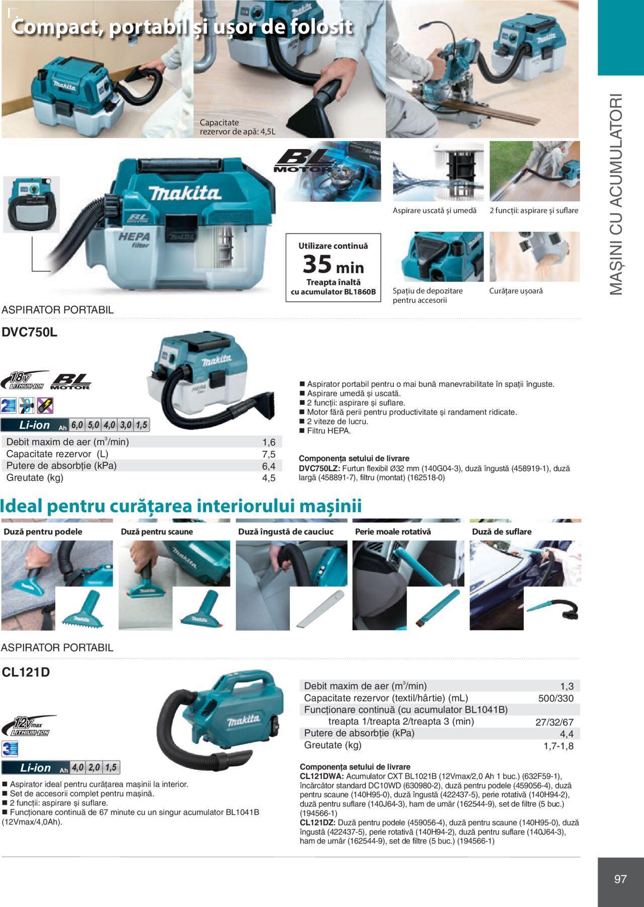 makita - Makita catalog - Mașini Profesionale de joi 01.02.2024 - page: 97