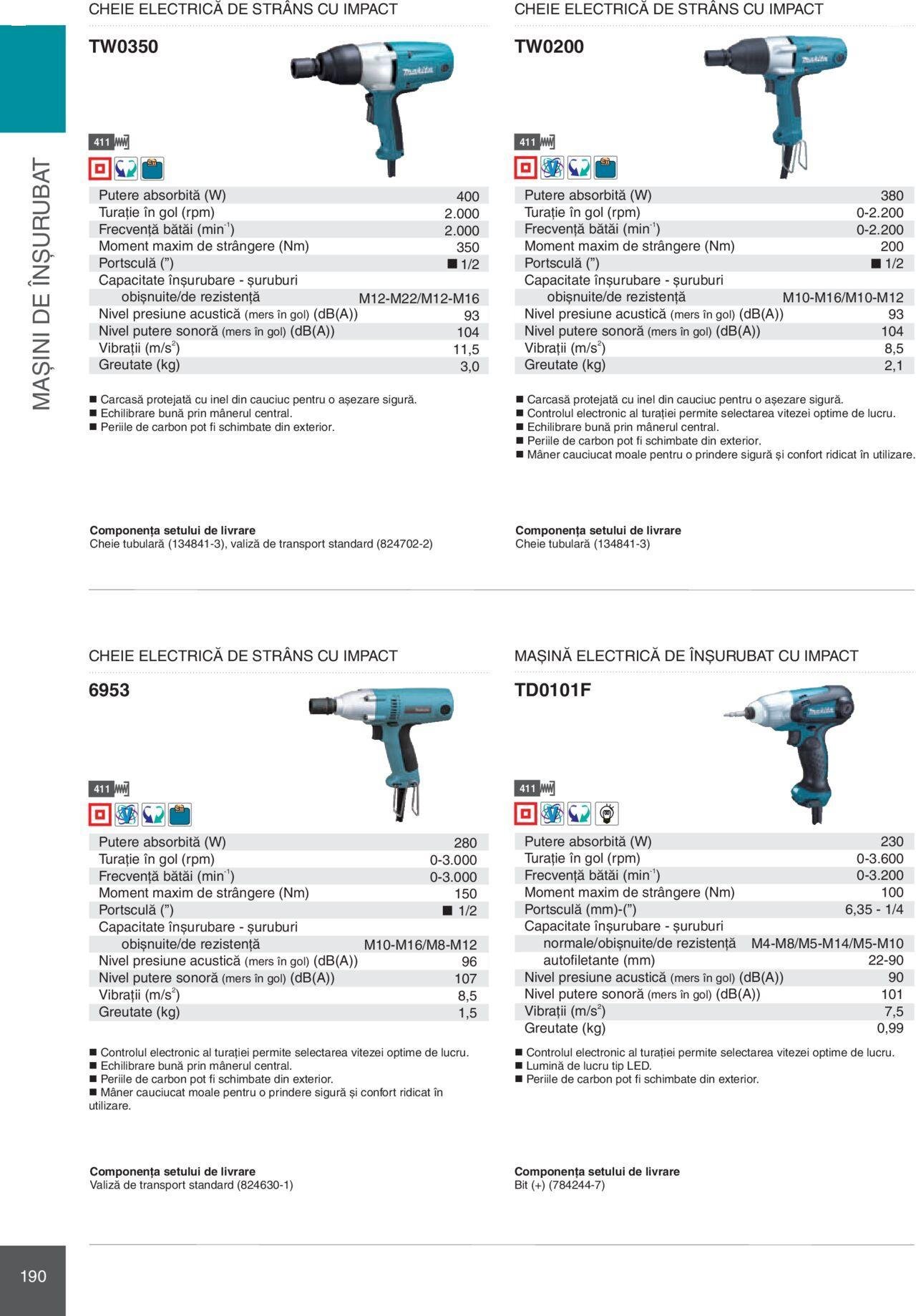 makita - Makita catalog - Mașini Profesionale de joi 01.02.2024 - page: 190