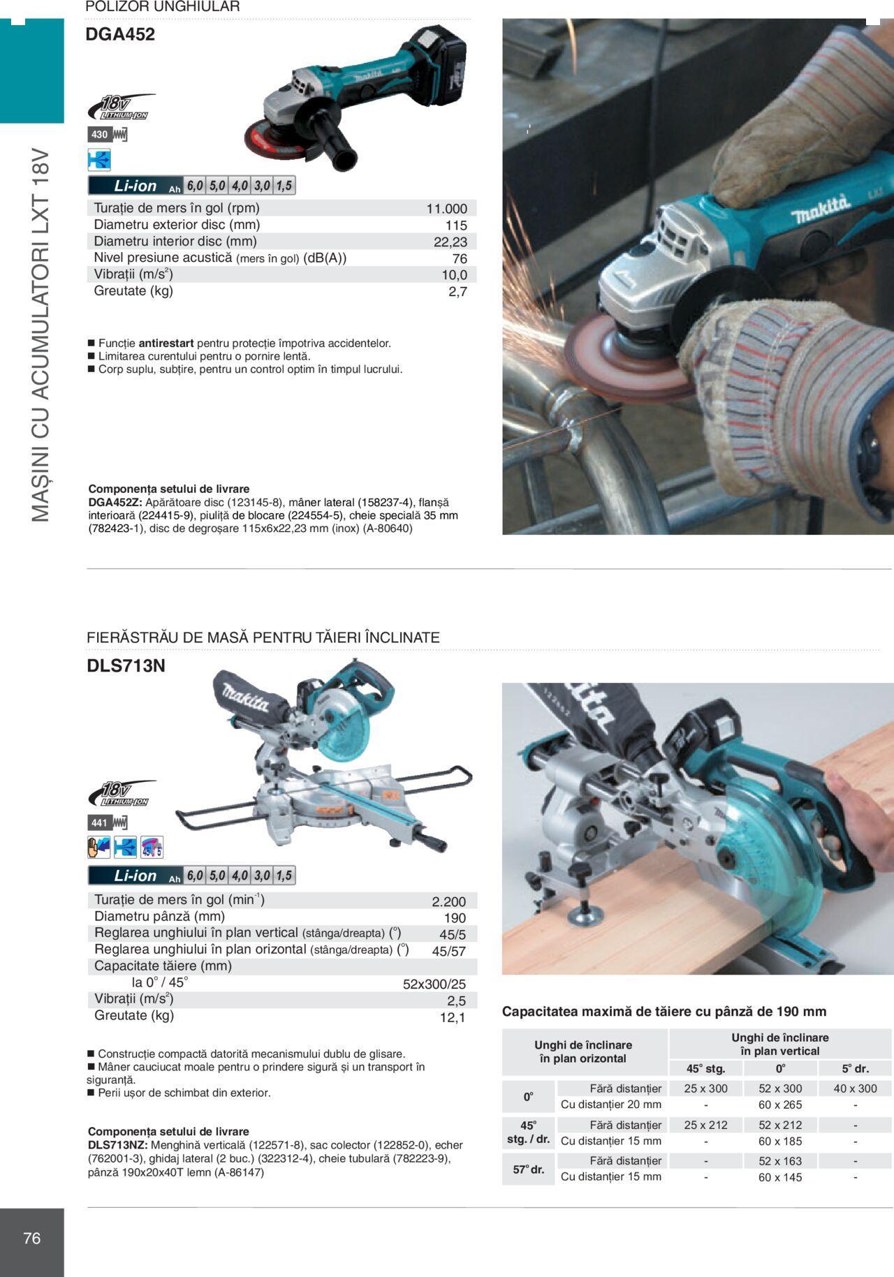 makita - Makita catalog - Mașini Profesionale de joi 01.02.2024 - page: 76