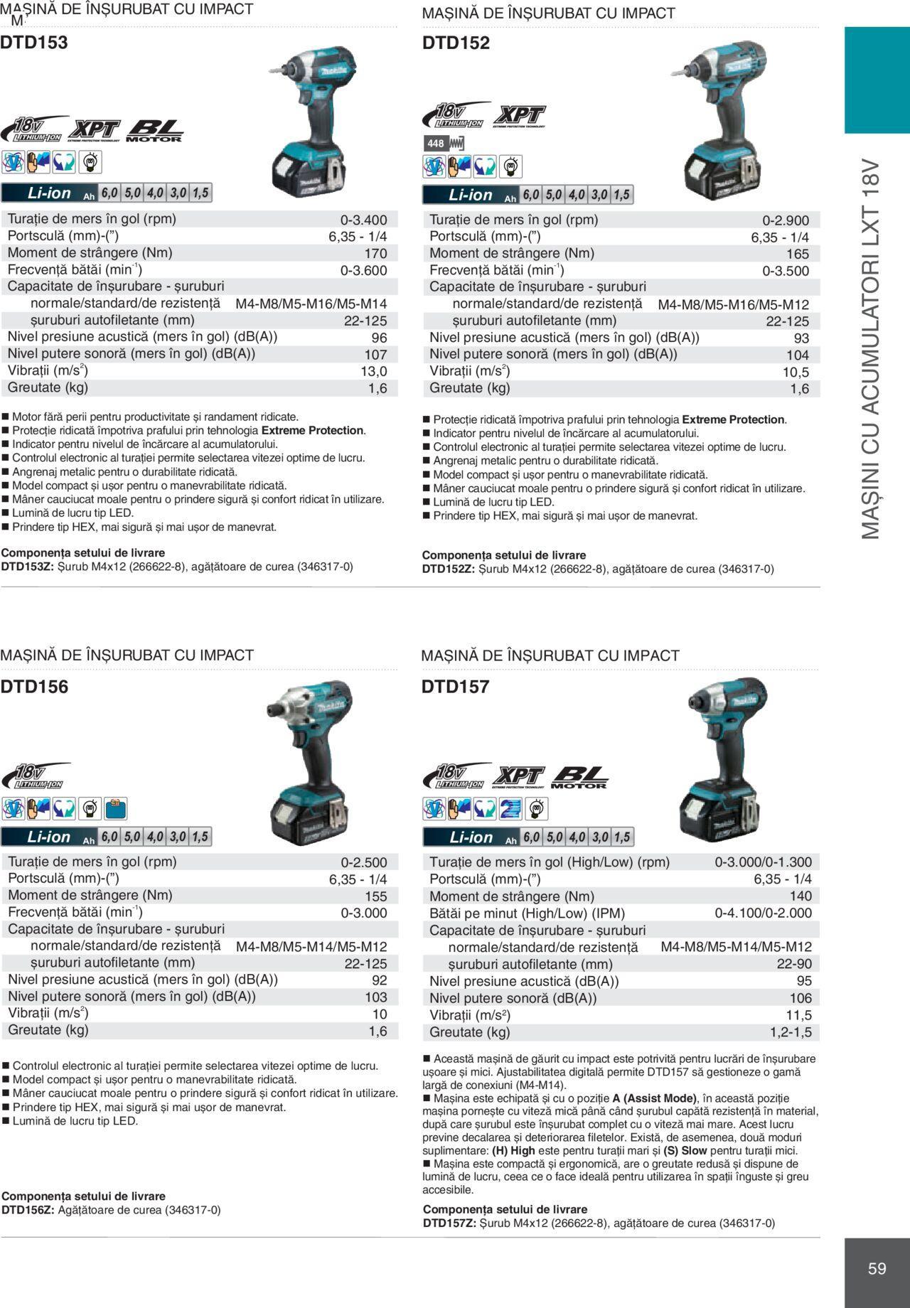 makita - Makita catalog - Mașini Profesionale de joi 01.02.2024 - page: 59