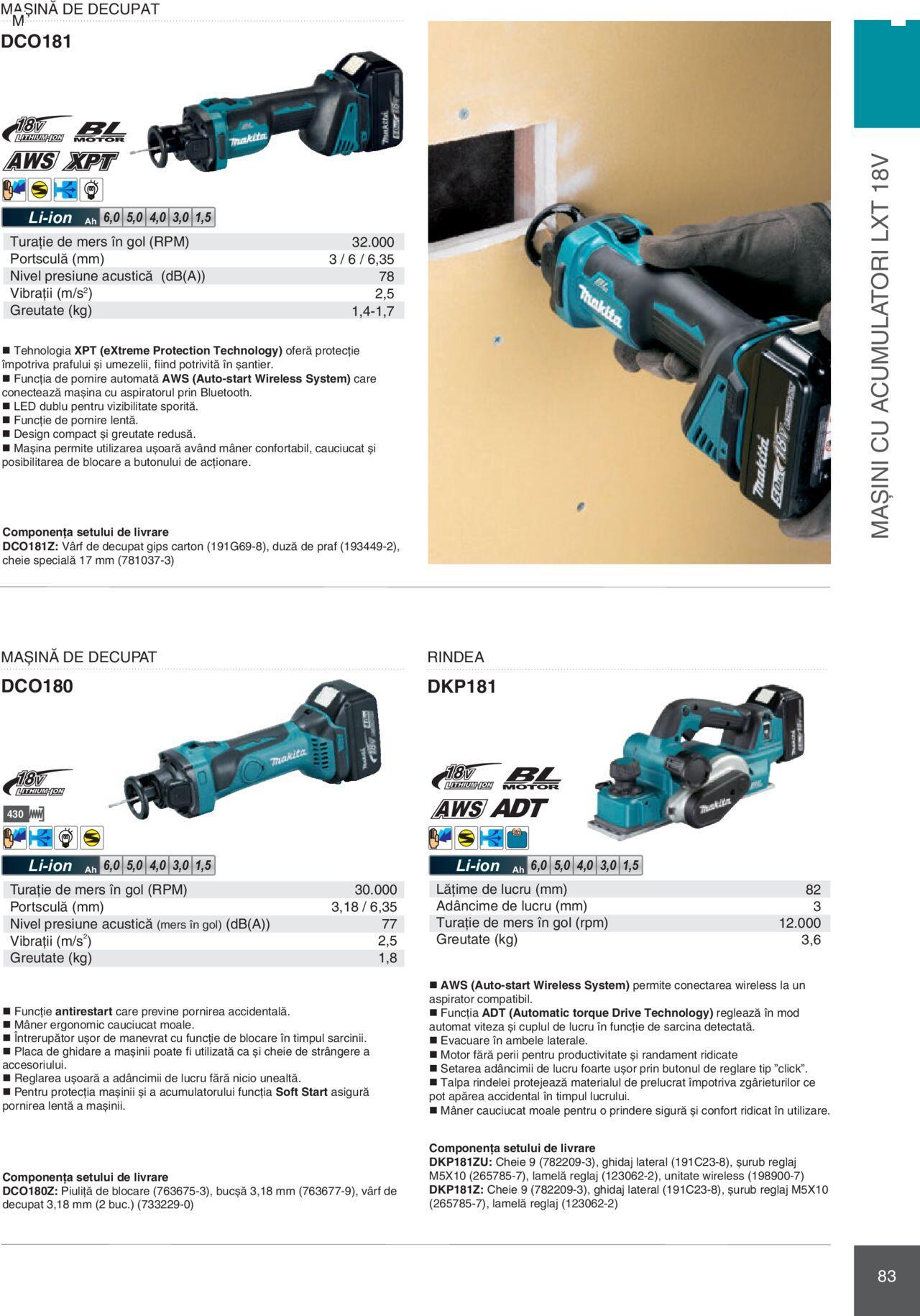 makita - Makita catalog - Mașini Profesionale de joi 01.02.2024 - page: 83