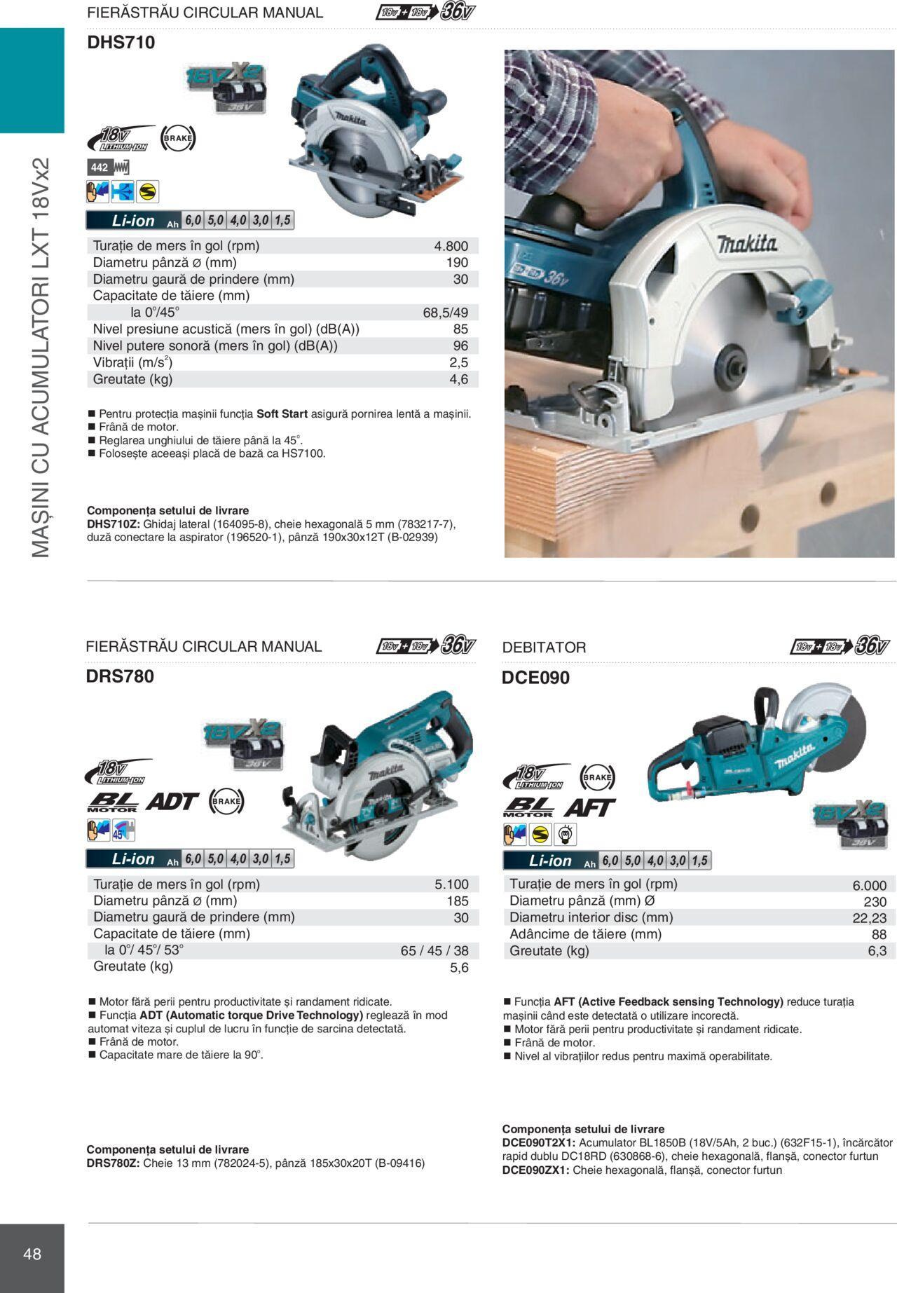 makita - Makita catalog - Mașini Profesionale de joi 01.02.2024 - page: 48