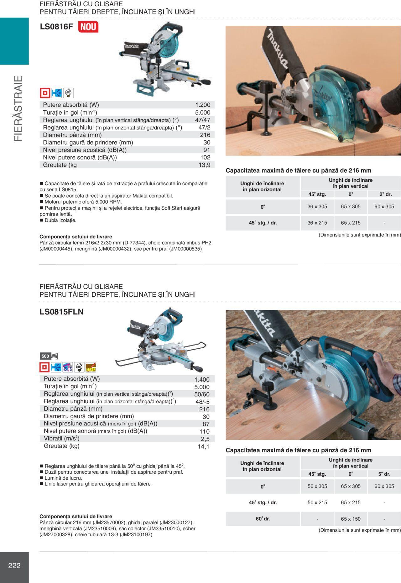 makita - Makita catalog - Mașini Profesionale de joi 01.02.2024 - page: 222