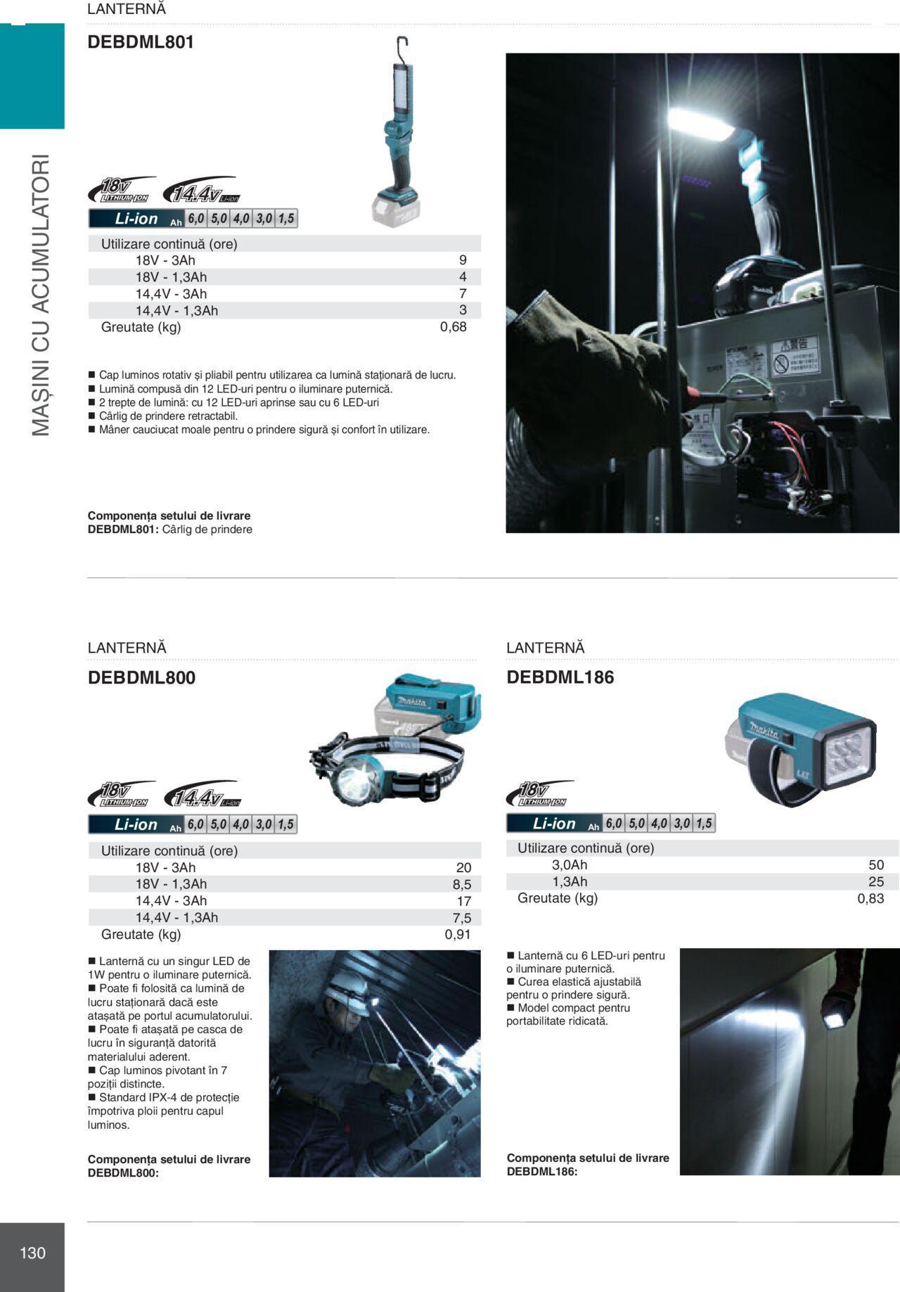 makita - Makita catalog - Mașini Profesionale de joi 01.02.2024 - page: 130