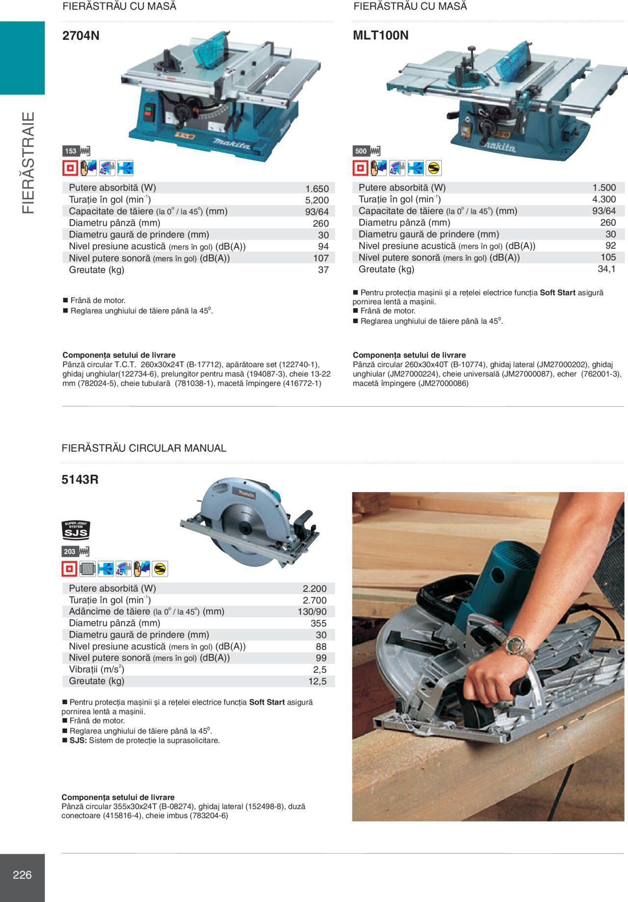 makita - Makita catalog - Mașini Profesionale de joi 01.02.2024 - page: 226