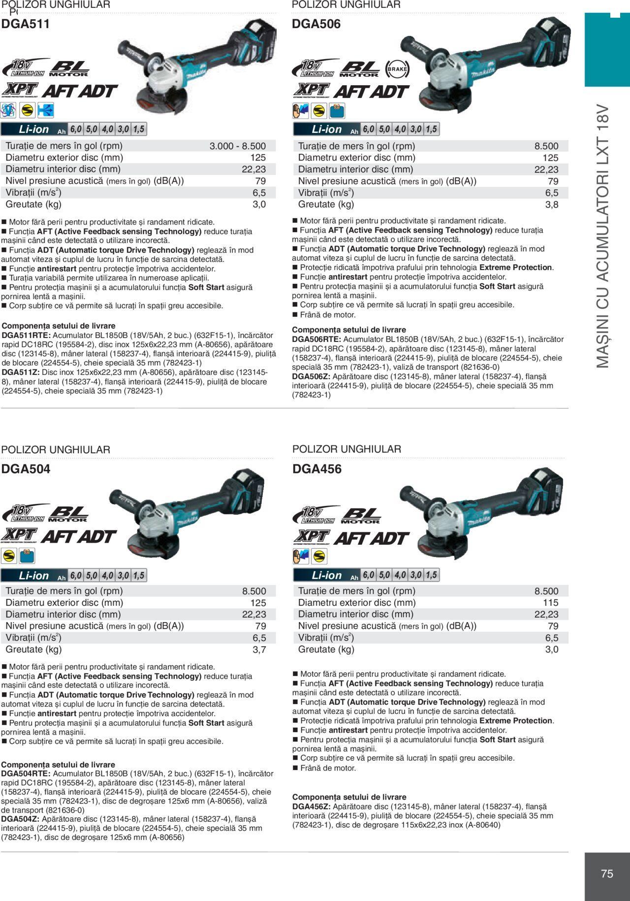 makita - Makita catalog - Mașini Profesionale de joi 01.02.2024 - page: 75