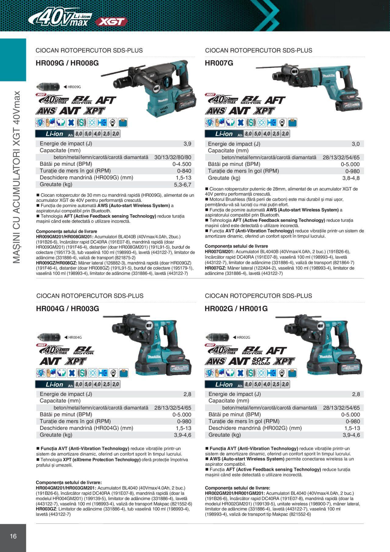 makita - Makita catalog - Mașini Profesionale de joi 01.02.2024 - page: 16