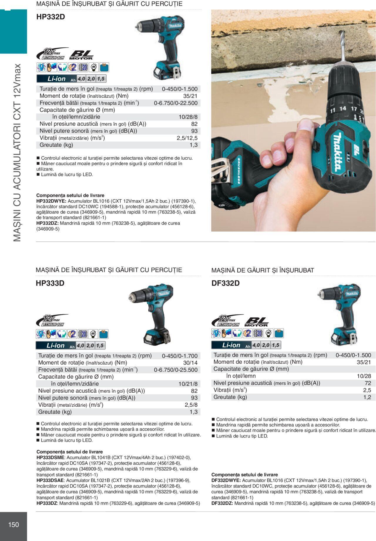 makita - Makita catalog - Mașini Profesionale de joi 01.02.2024 - page: 150