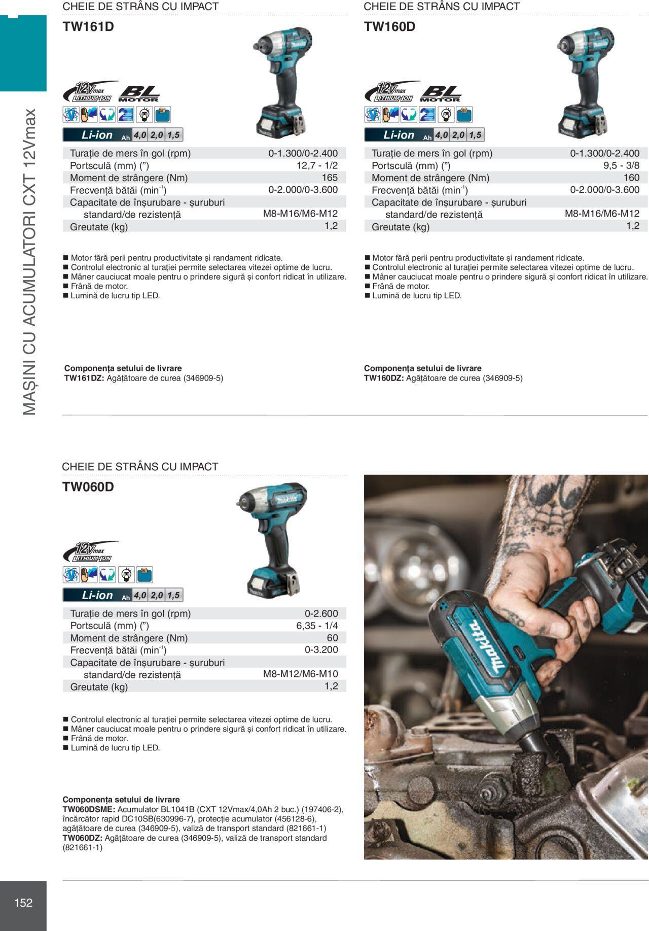 makita - Makita catalog - Mașini Profesionale de joi 01.02.2024 - page: 152