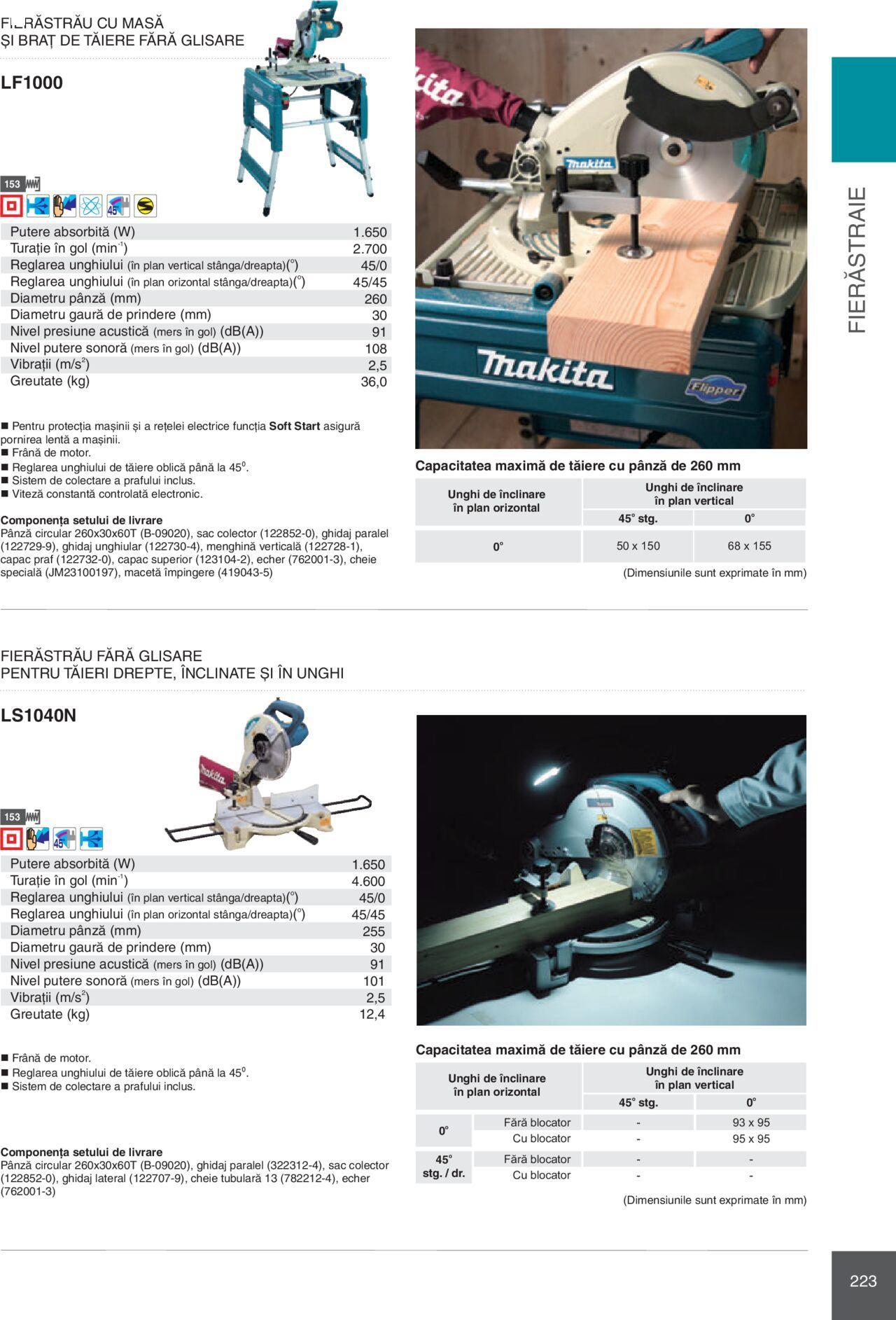 makita - Makita catalog - Mașini Profesionale de joi 01.02.2024 - page: 223