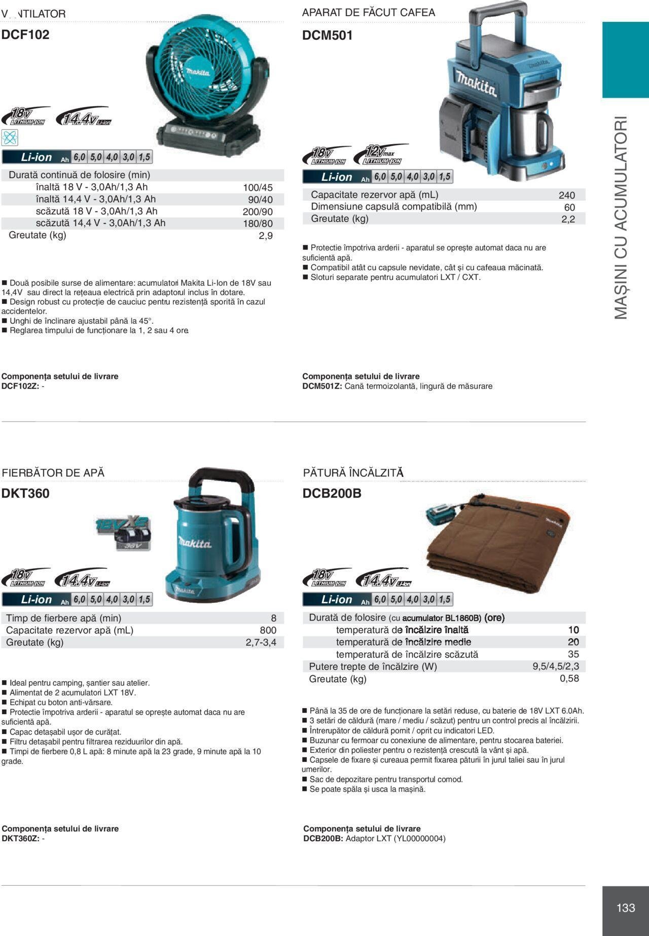 makita - Makita catalog - Mașini Profesionale de joi 01.02.2024 - page: 133