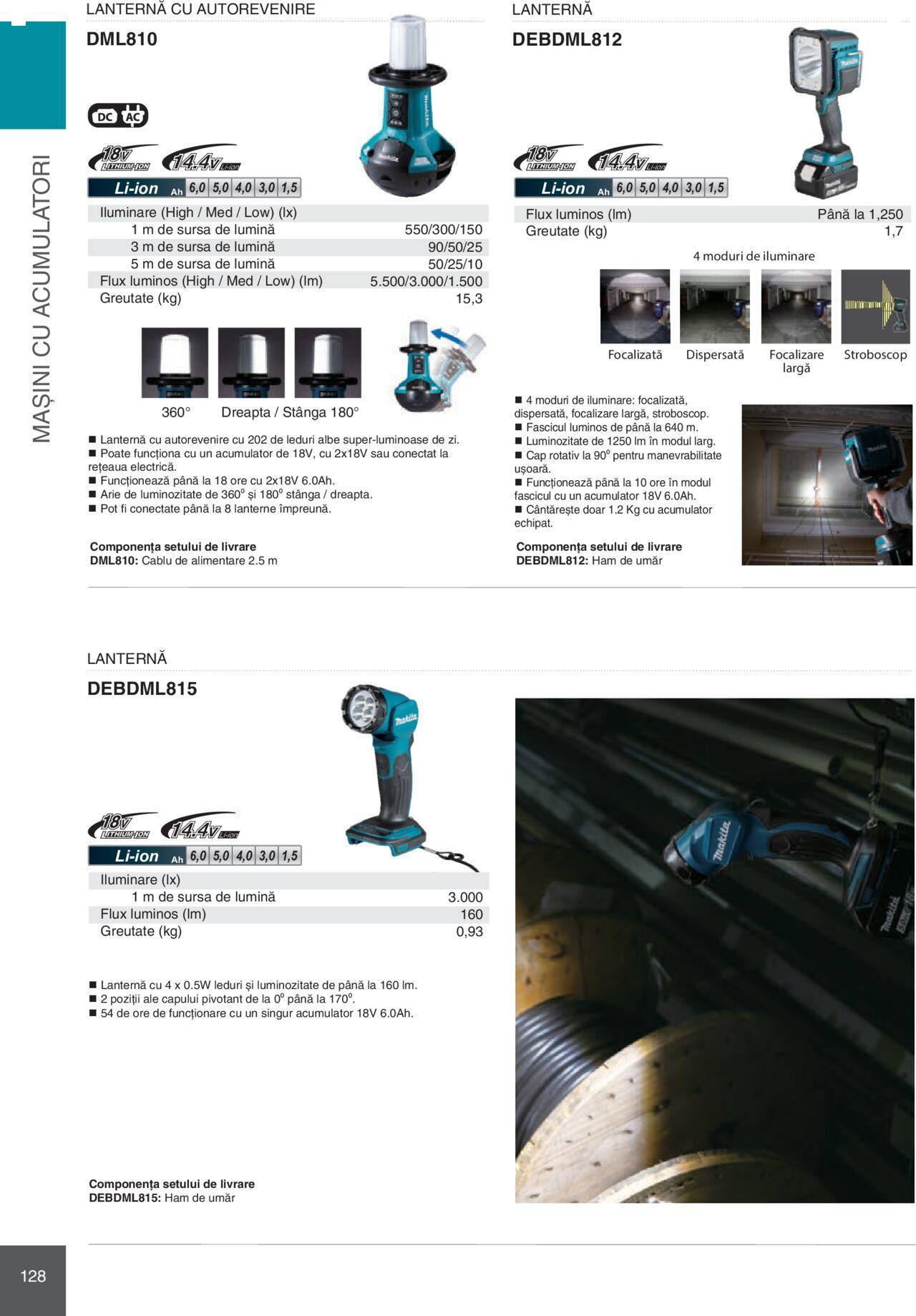 makita - Makita catalog - Mașini Profesionale de joi 01.02.2024 - page: 128