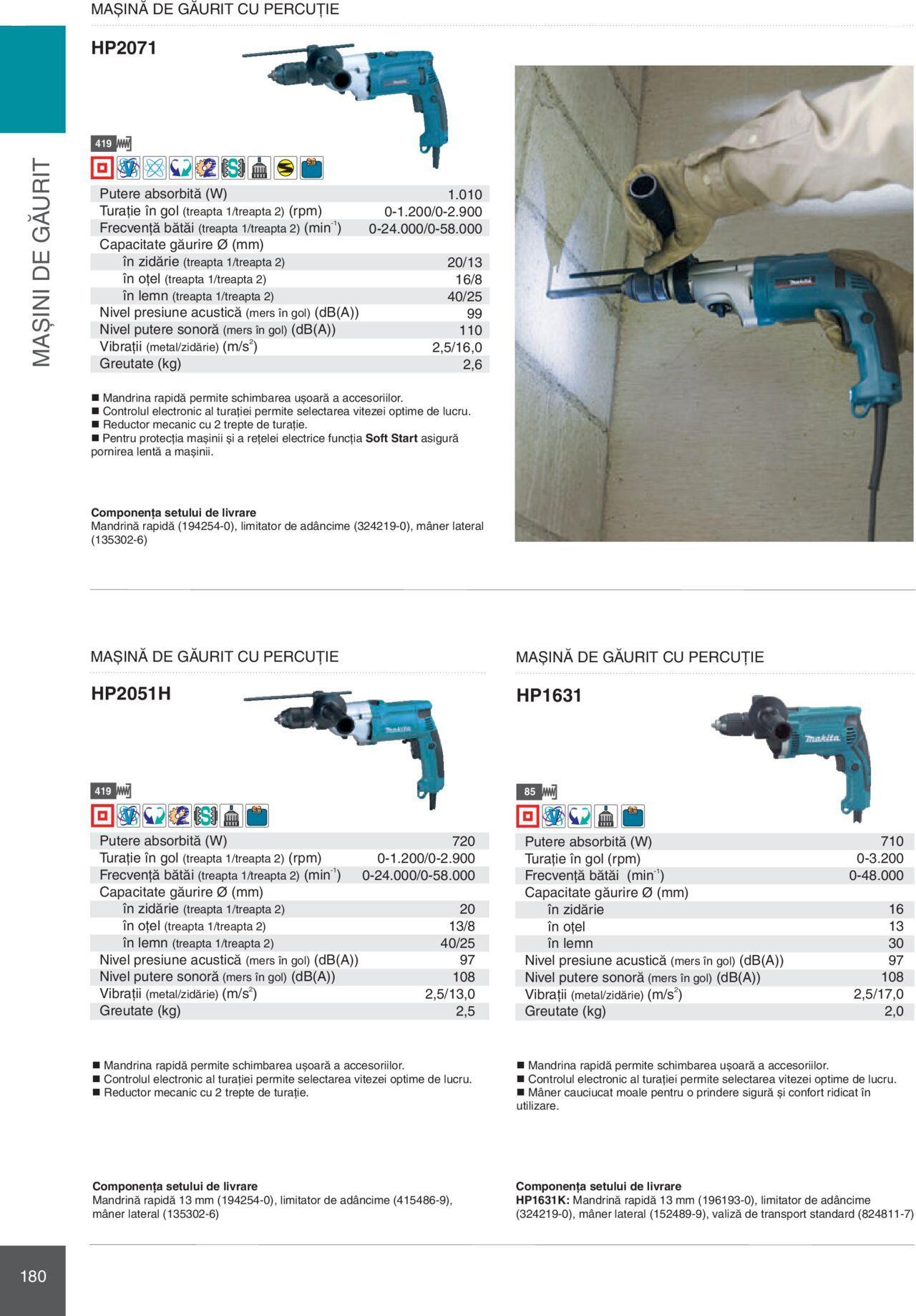 makita - Makita catalog - Mașini Profesionale de joi 01.02.2024 - page: 180