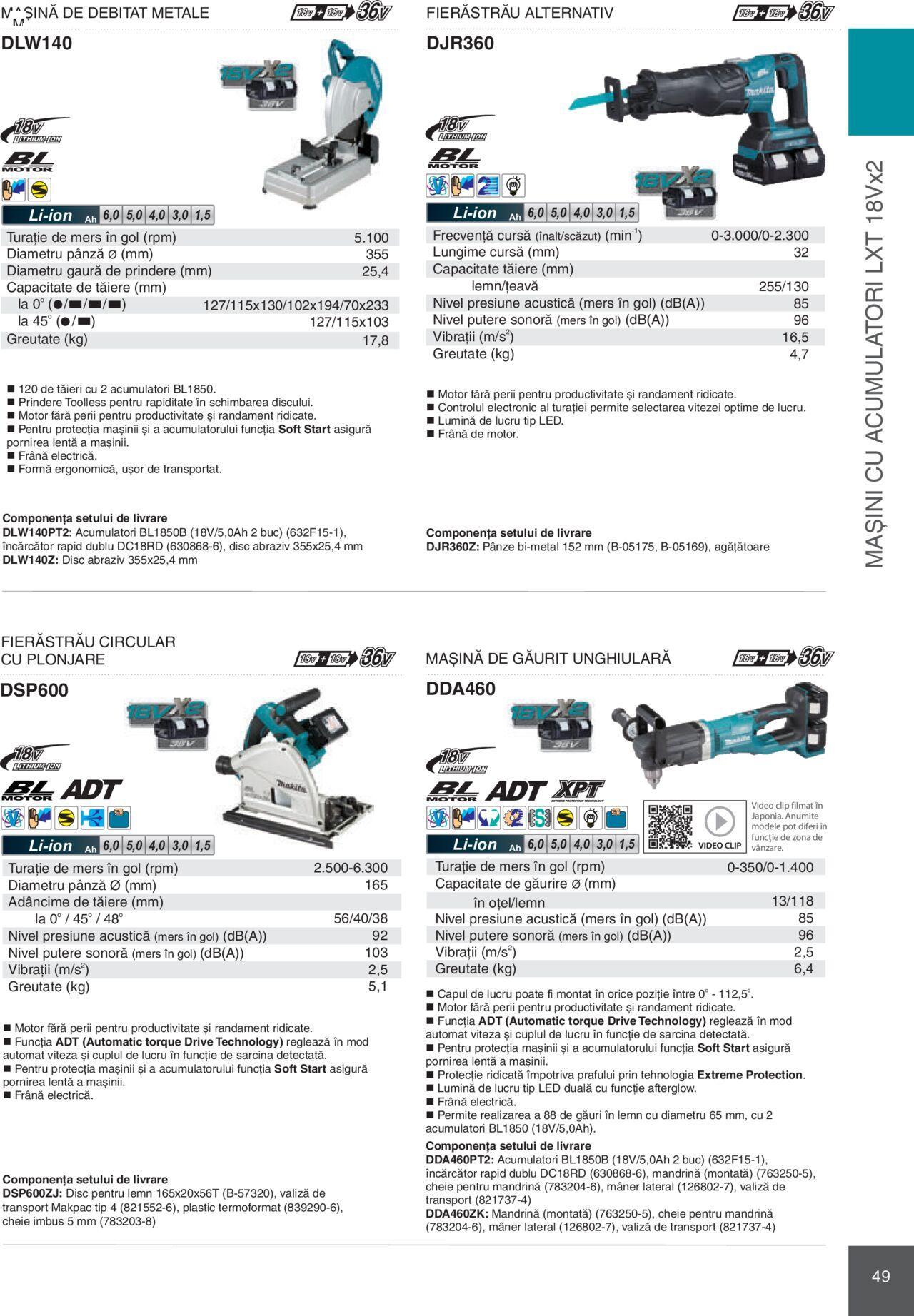 makita - Makita catalog - Mașini Profesionale de joi 01.02.2024 - page: 49