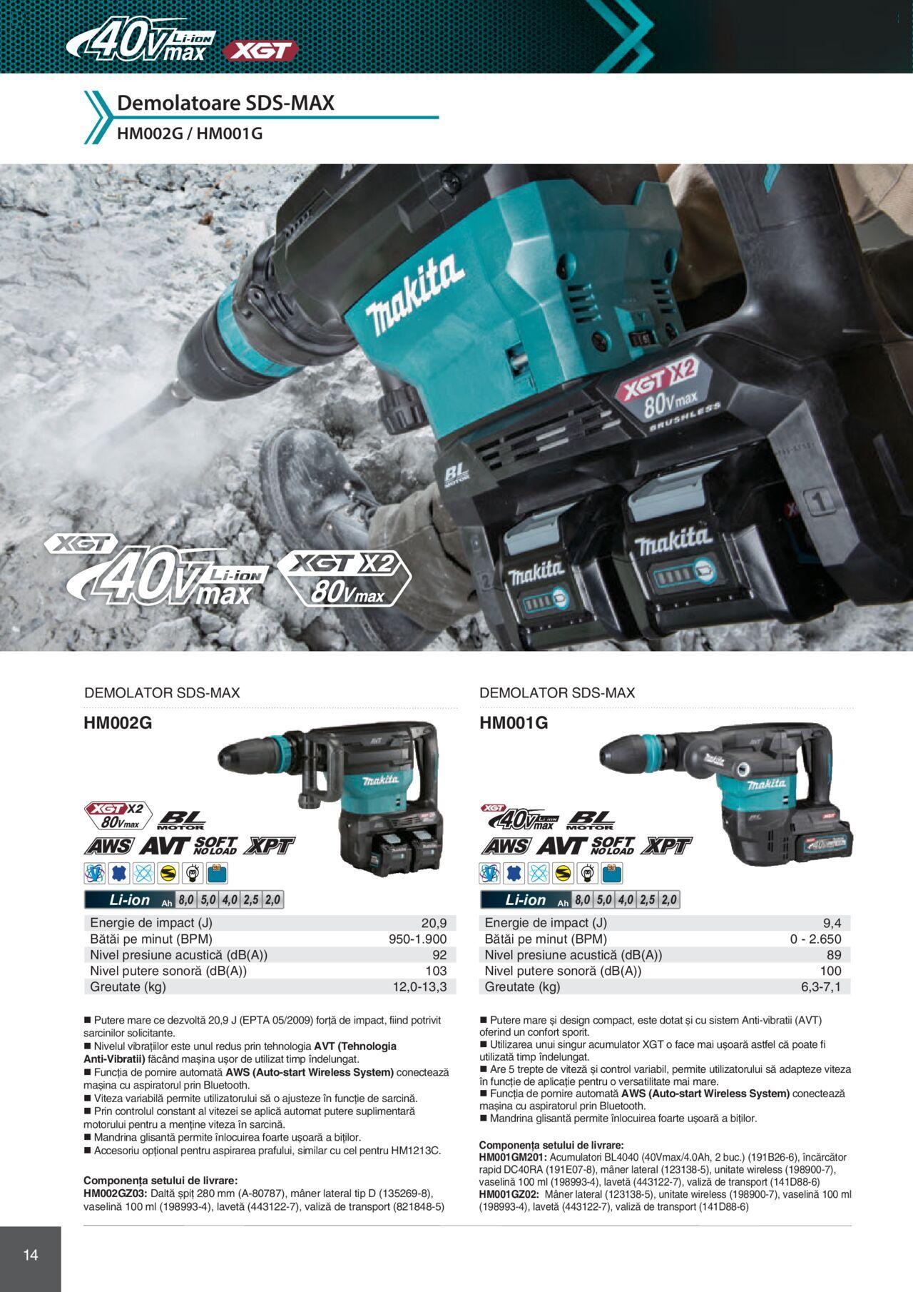 makita - Makita catalog - Mașini Profesionale de joi 01.02.2024 - page: 14