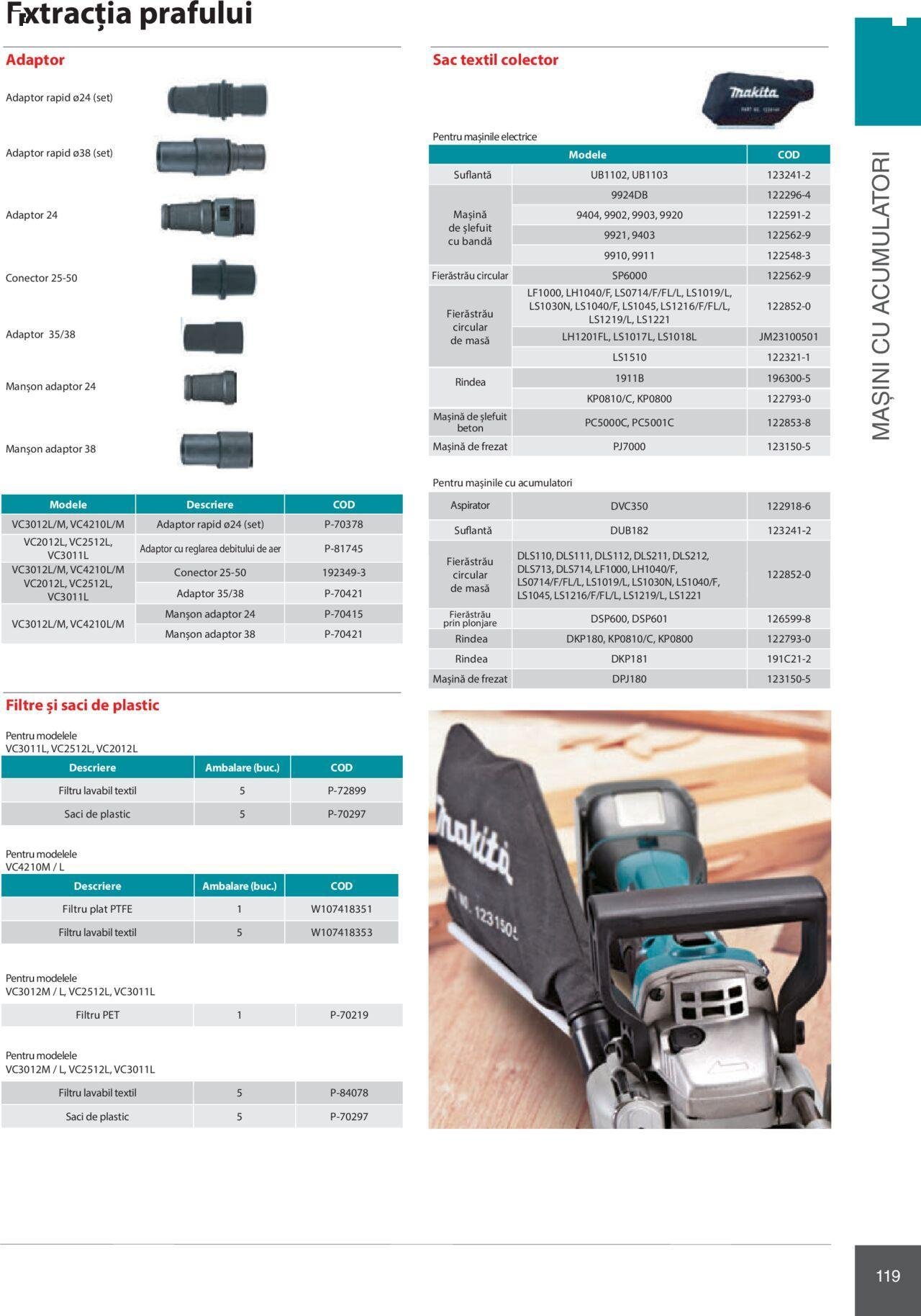 makita - Makita catalog - Mașini Profesionale de joi 01.02.2024 - page: 119