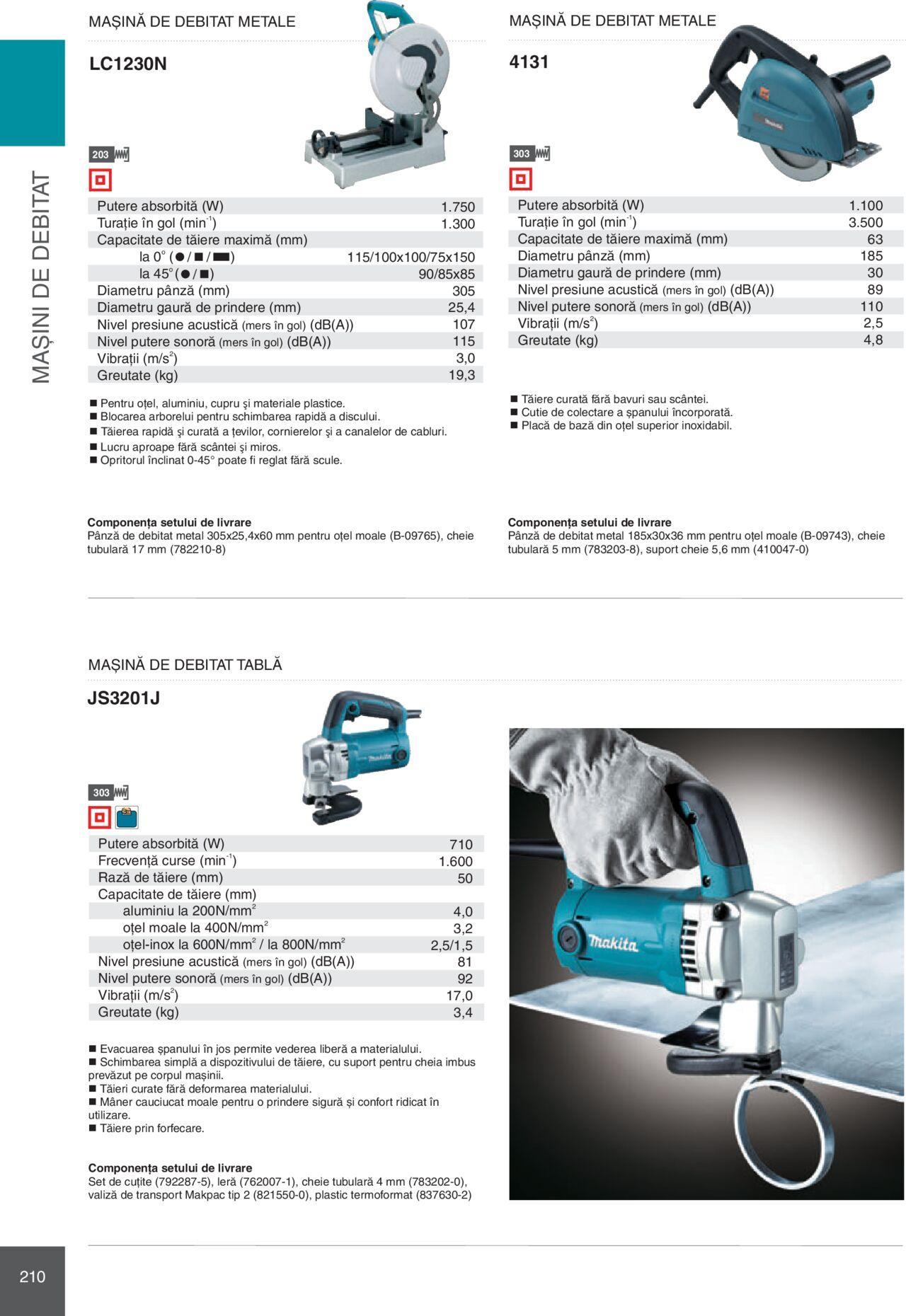 makita - Makita catalog - Mașini Profesionale de joi 01.02.2024 - page: 210