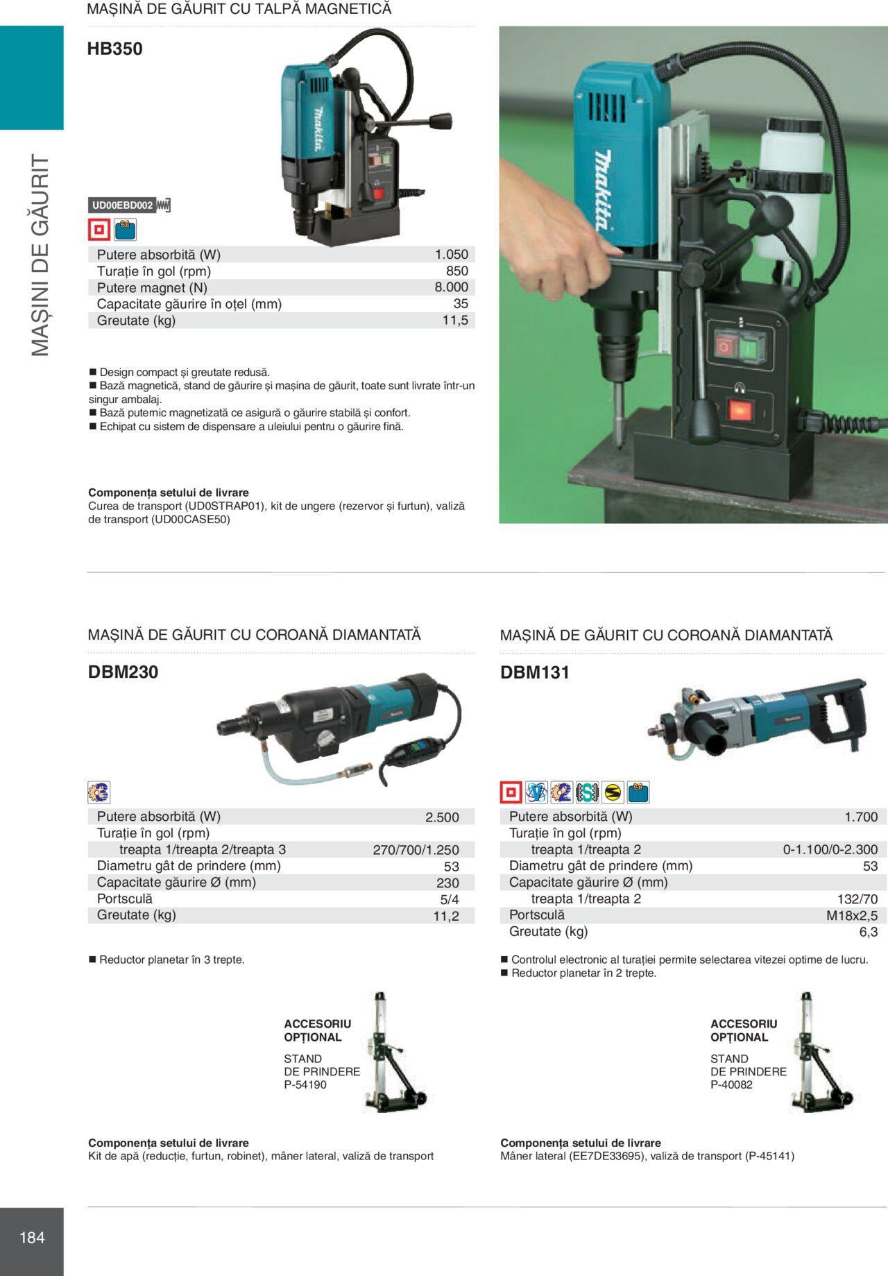 makita - Makita catalog - Mașini Profesionale de joi 01.02.2024 - page: 184