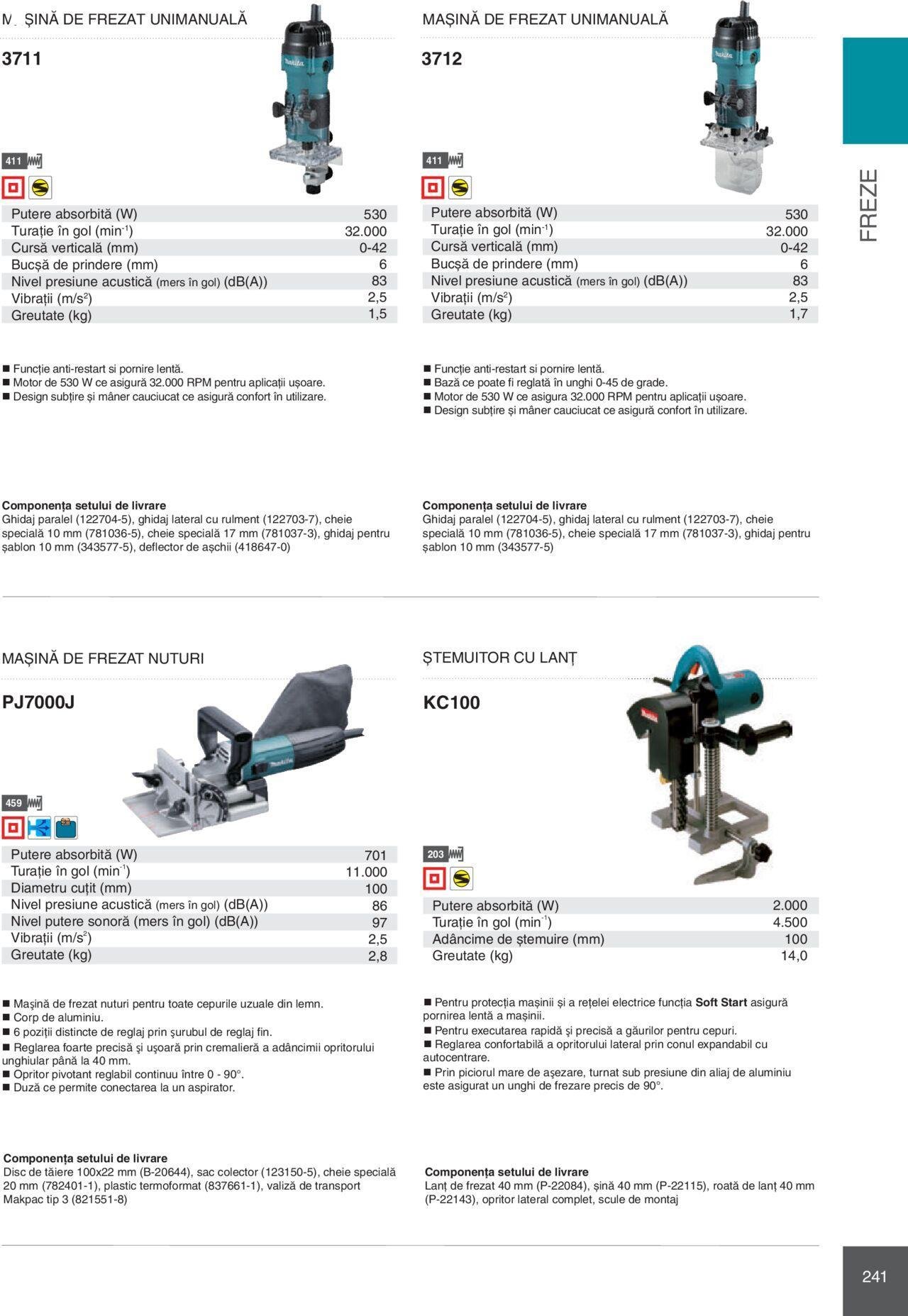 makita - Makita catalog - Mașini Profesionale de joi 01.02.2024 - page: 241