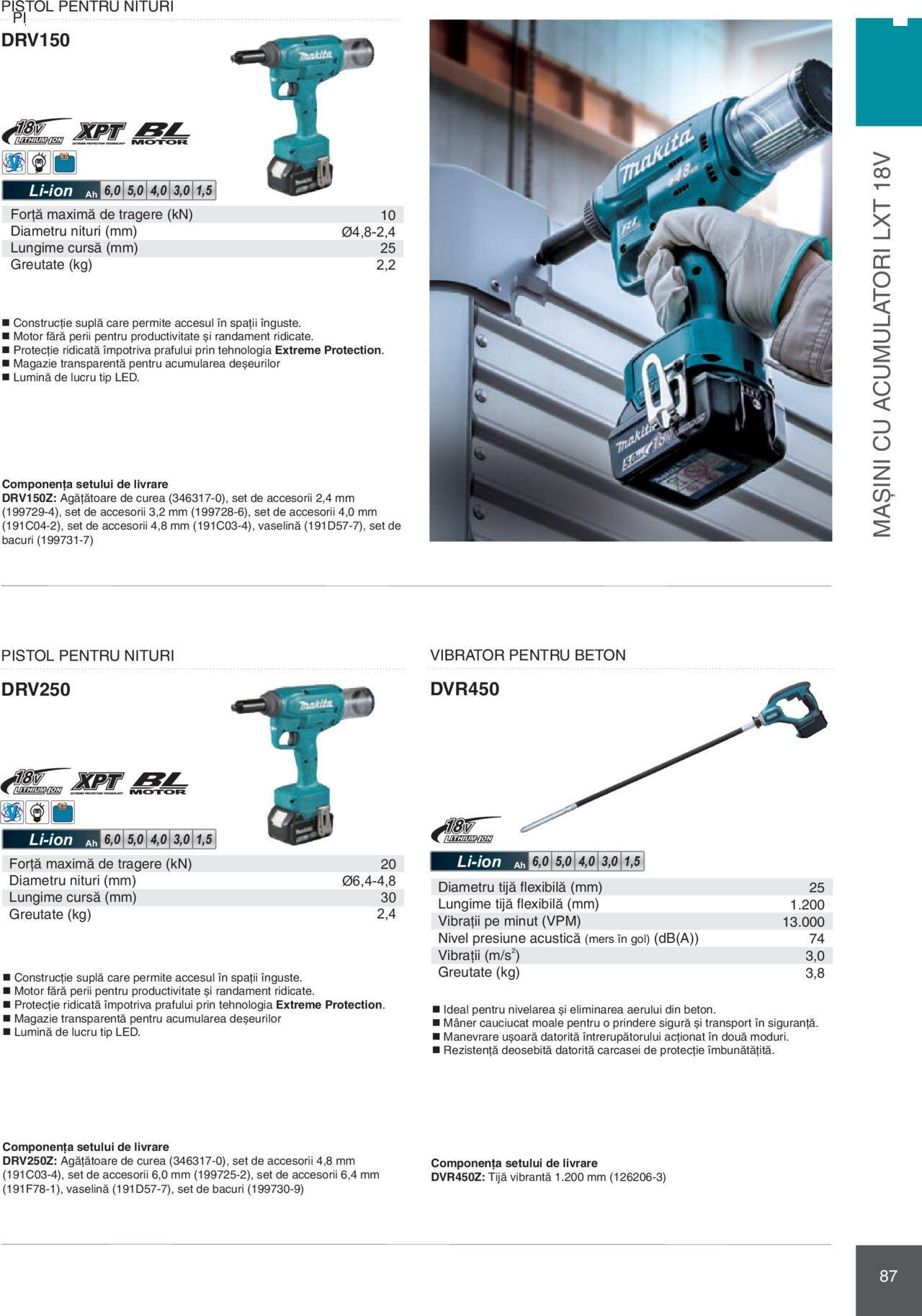 makita - Makita catalog - Mașini Profesionale de joi 01.02.2024 - page: 87