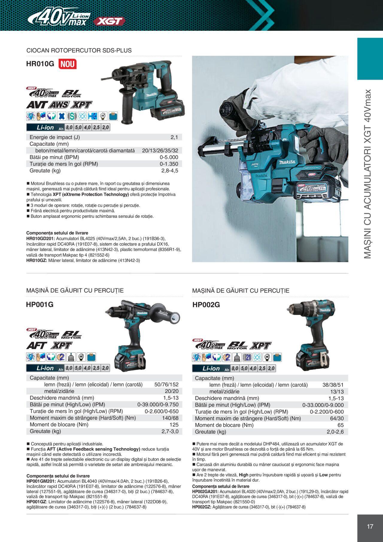 makita - Makita catalog - Mașini Profesionale de joi 01.02.2024 - page: 17