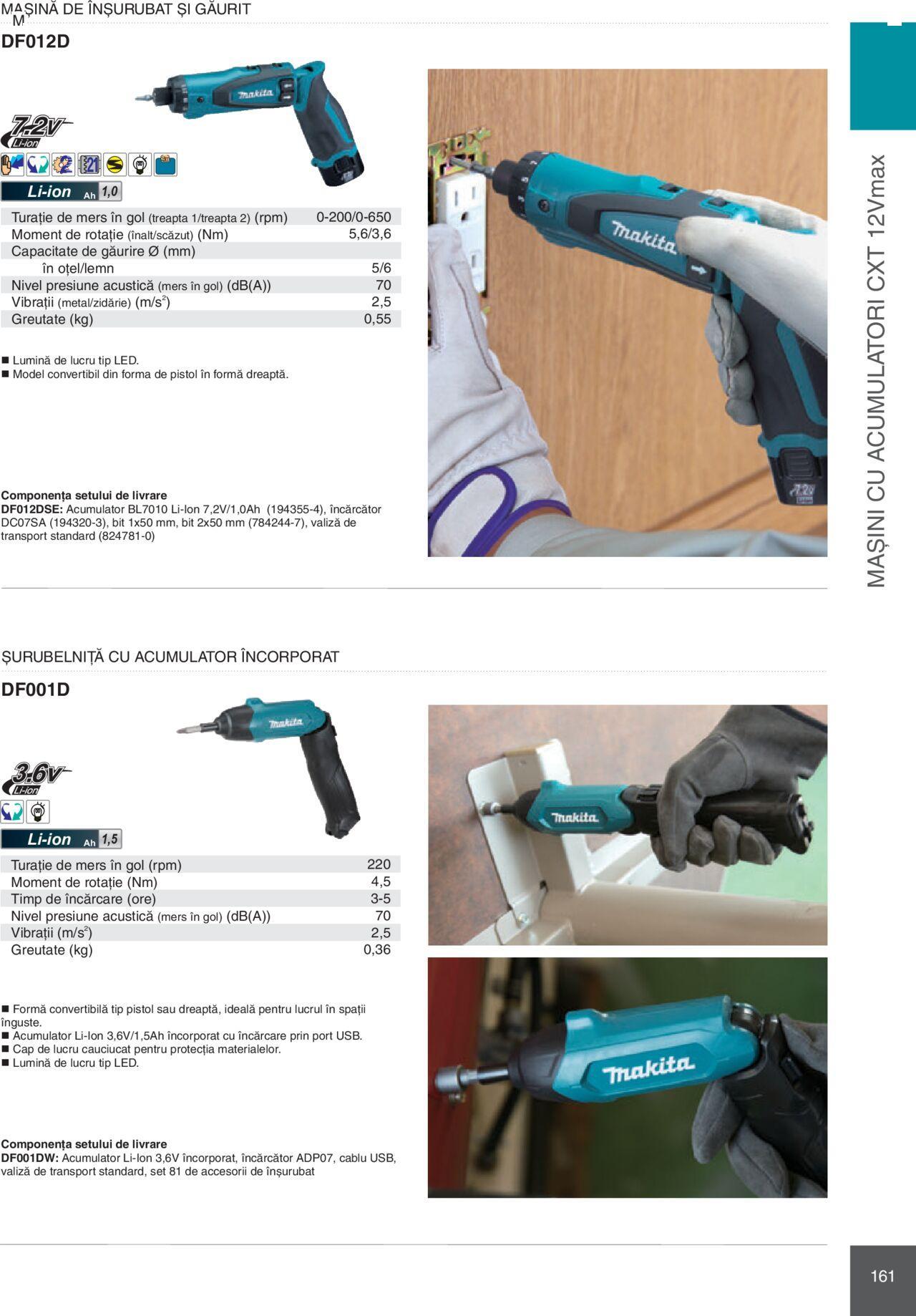 makita - Makita catalog - Mașini Profesionale de joi 01.02.2024 - page: 161