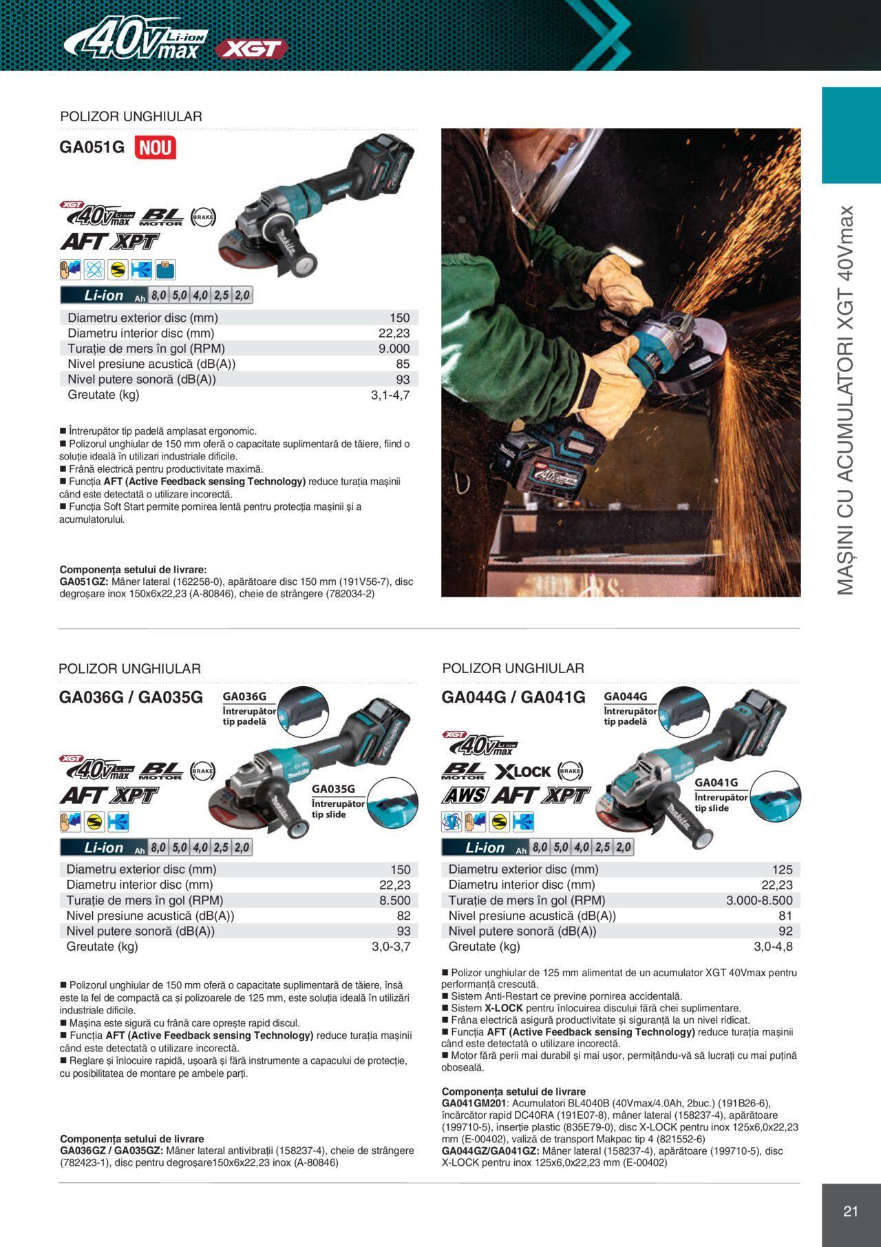 makita - Makita catalog - Mașini Profesionale de joi 01.02.2024 - page: 21