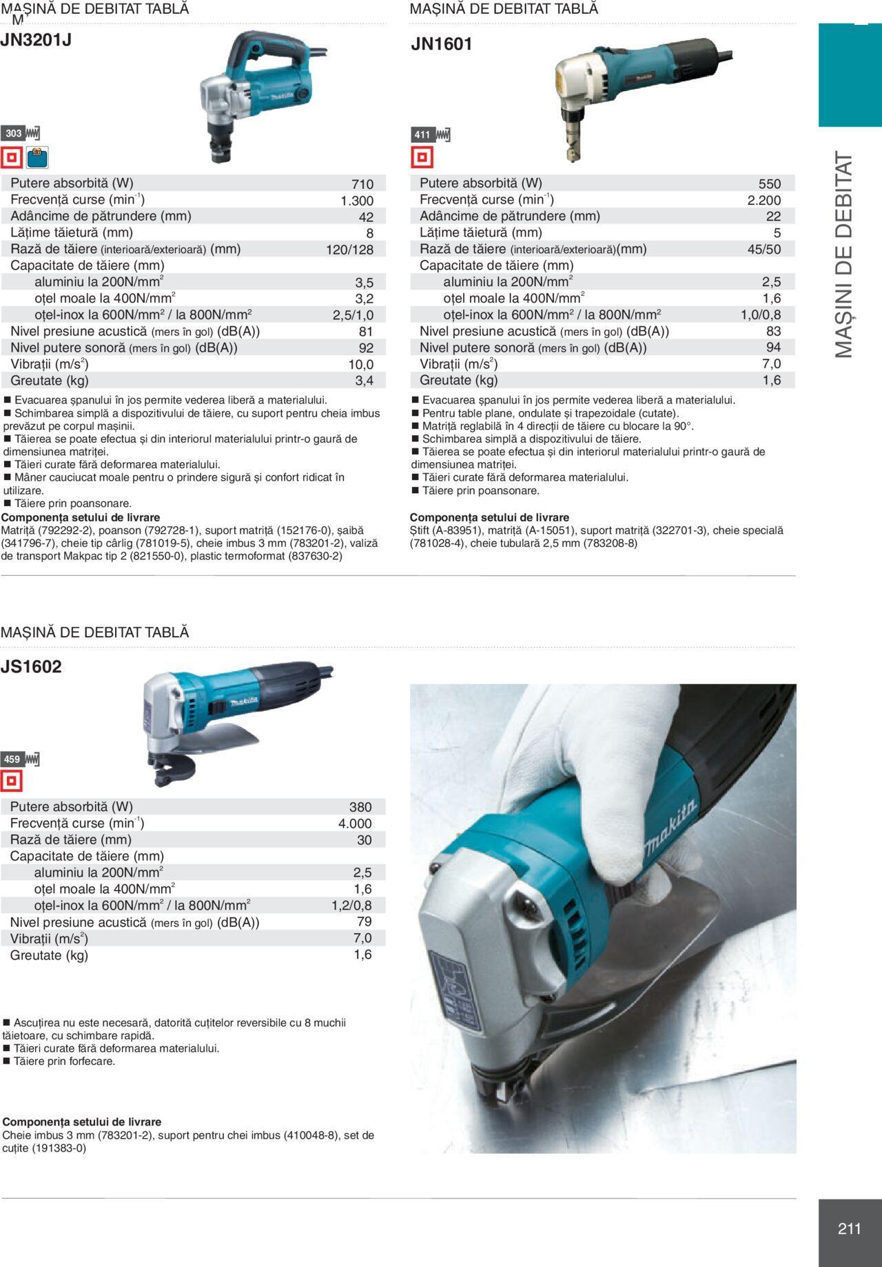 makita - Makita catalog - Mașini Profesionale de joi 01.02.2024 - page: 211